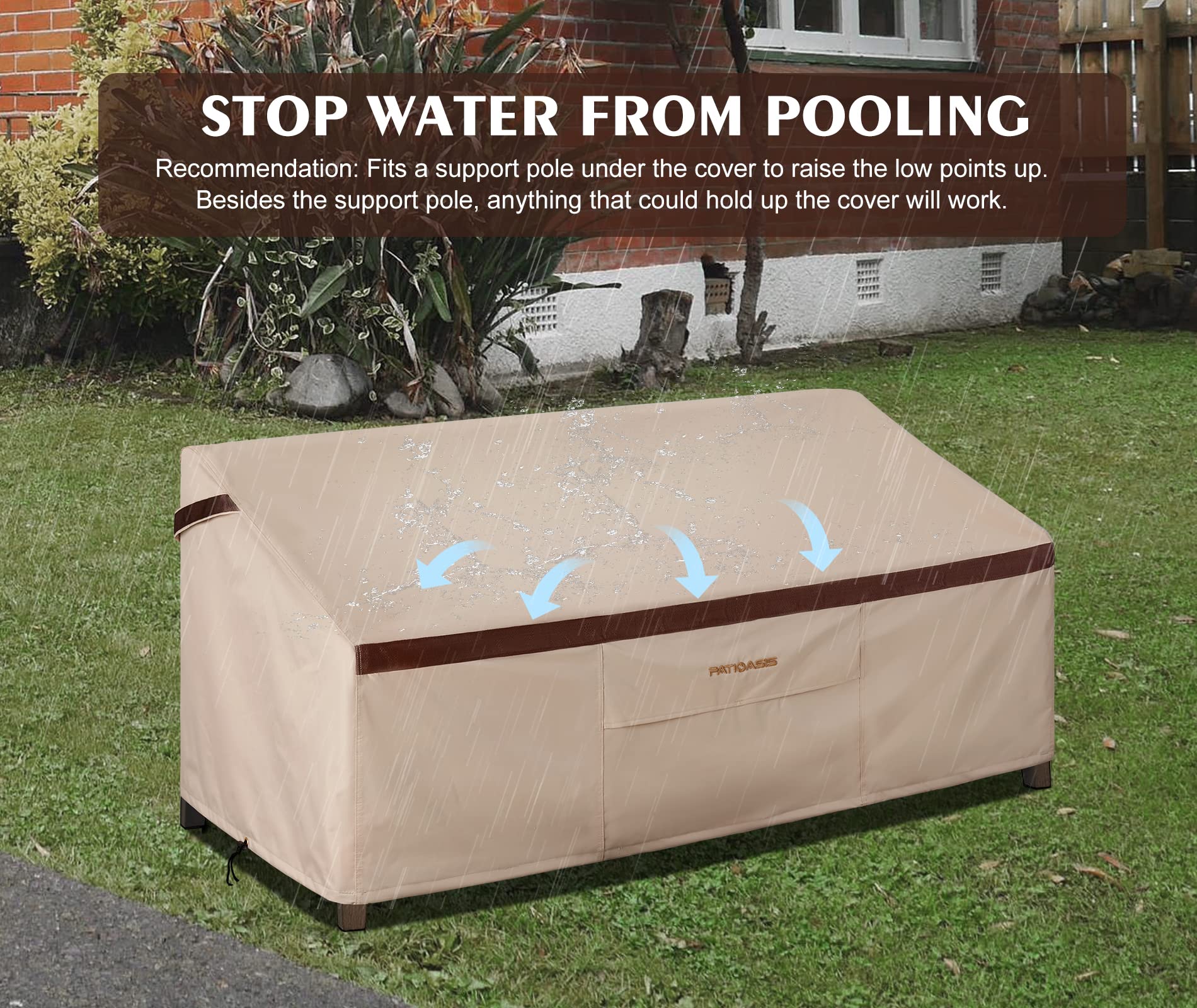 Waterproof Patio Bench Cover 54