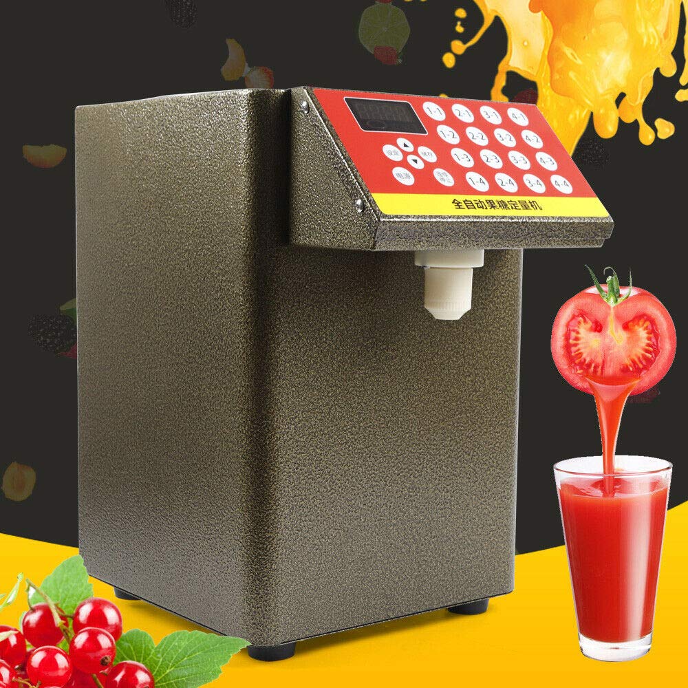 Automatic Fructose Dispenser 2.1 Gallon - Sugar Syrup Dispenser Machine 110V for Bubble Tea, Milk Tea & Soft Drinks | Commercial Drink Equipment for Cafes, Tea Shops & Dessert Stores