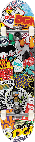 DGK Complete Skateboard 7.5 Inch - Professional Concave Deck, Smooth ABEC-7 Bearings, Durable Wheels - Perfect for Street Skating, Tricks & Commuting