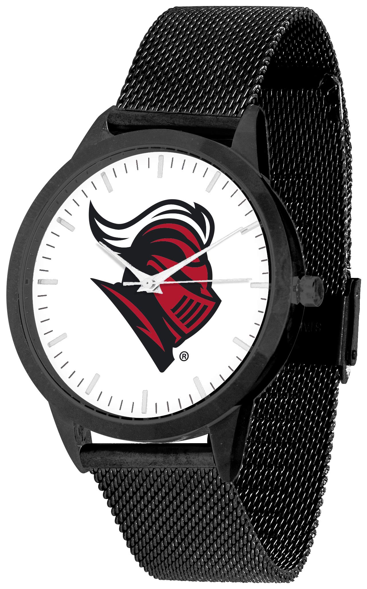 Rutgers Scarlet Knights Mesh Statement Watch - Black Band & Dial - Stylish Sporty Look for Fans, Game Day, and Everyday Wear