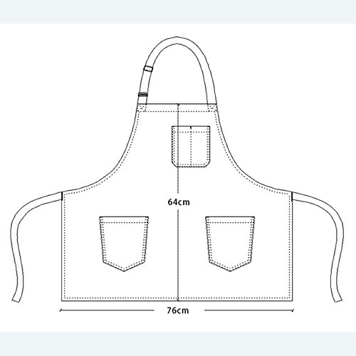 Somotersea Adjustable Bib Kitchen Apron with Pockets - Pinstripe Design for Cooking, Baking & Grilling - Perfect for Chefs, Home Cooks & BBQ Enthusiasts