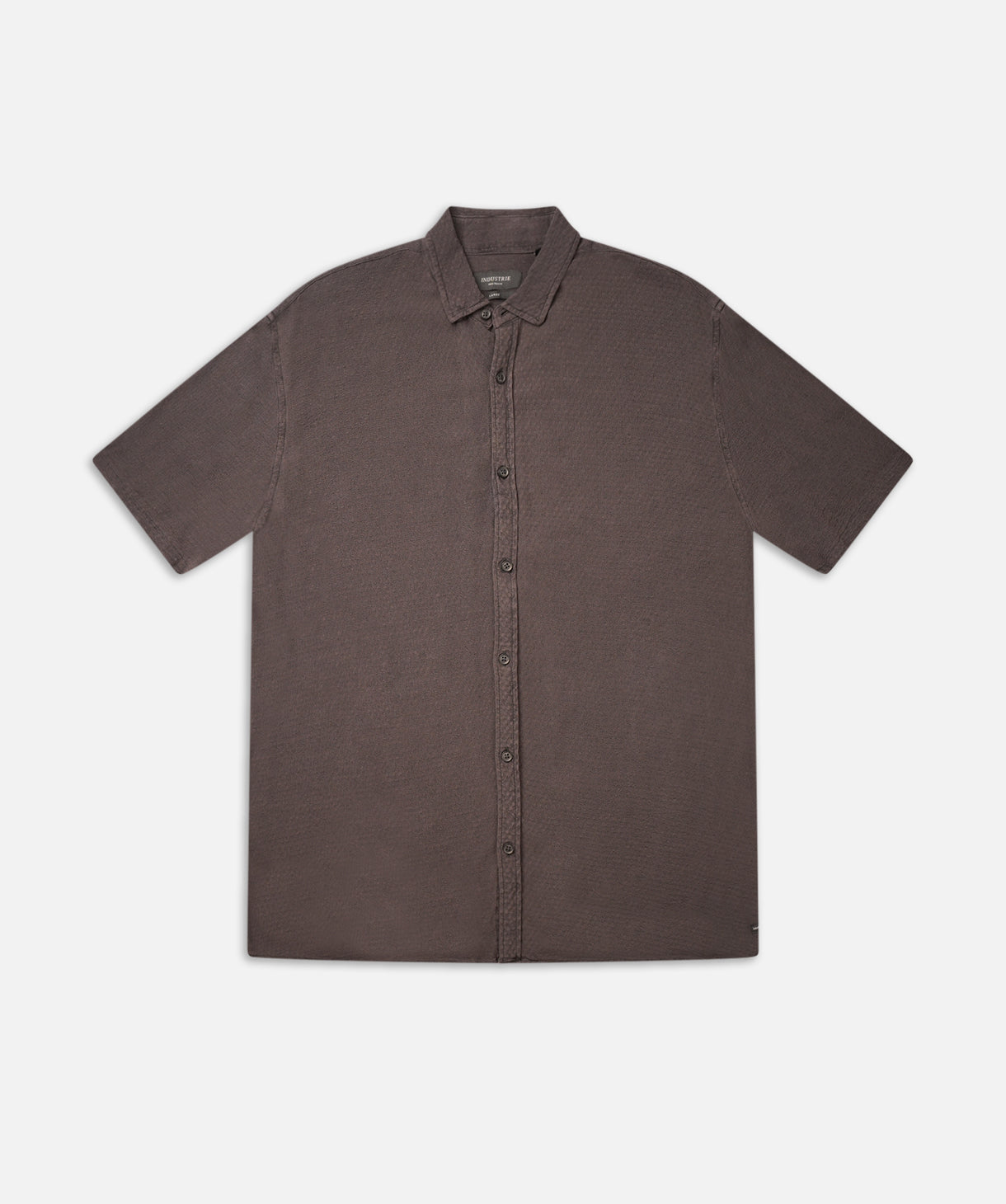 Portenza Short Sleeve Shirt for Men - Premium Onyx Black Casual Button Down Shirt | Perfect for Office Wear, Business Casual & Summer Outfits