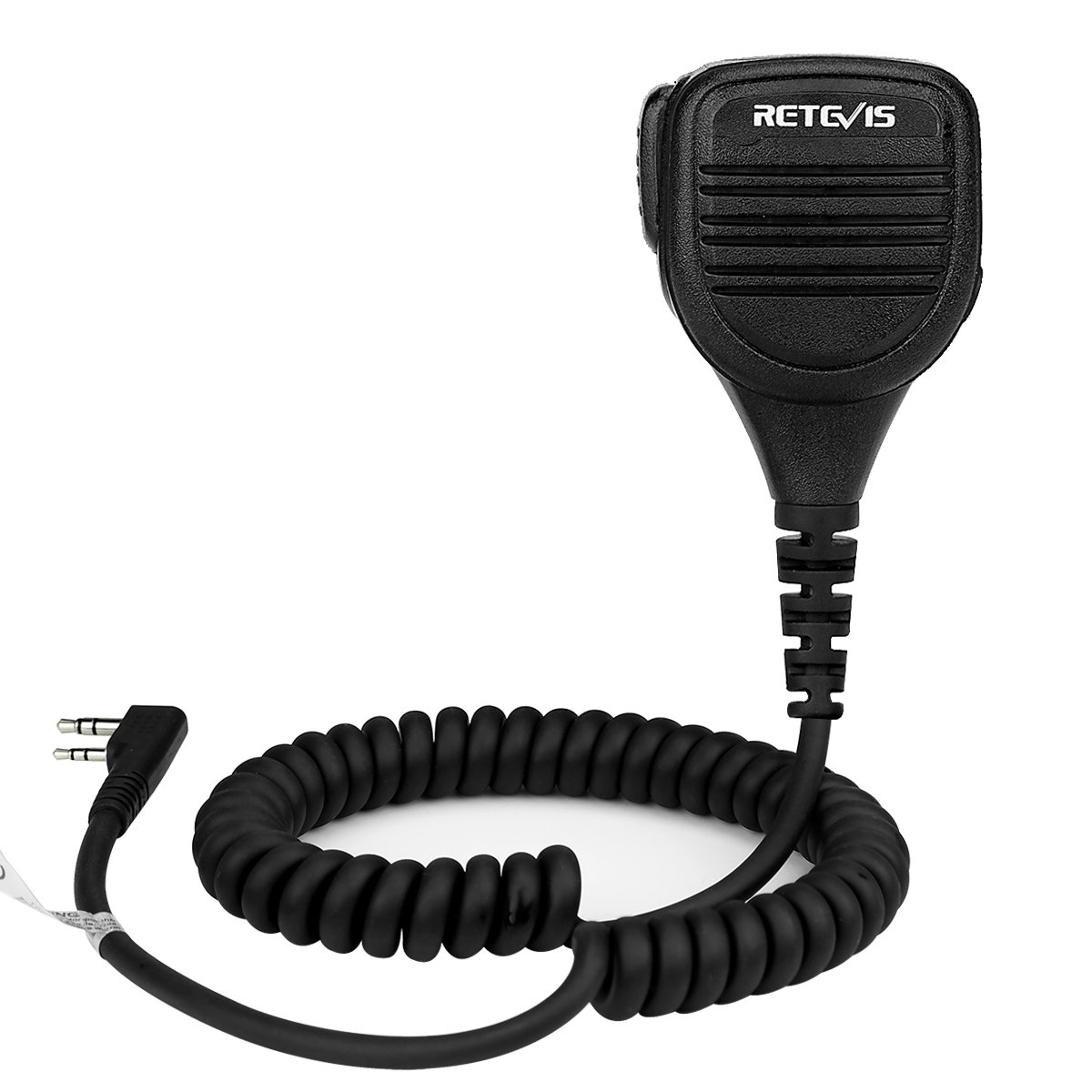 Retevis RT21 Walkie Talkie Microphone - IP54 Waterproof Shoulder Speaker Mic for RT22 RT68 H-777 RT85 RT27 RT86 RT18 RB45 BAOFENG UV-5R 5RM BF-F8HP Kenwood SAMCOM Radios - 3.5mm Audio Jack (1 Pack) - Perfect for Outdoor Adventures, Construction Sites & Emergency Communication