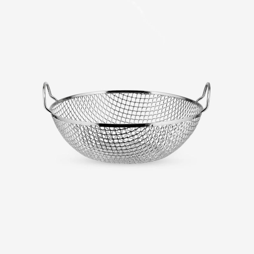Alessi AC04 Stainless Steel Fruit Bowl and Colander - Modern Kitchen Decor for Serving, Washing, and Storing Fruits - Perfect for Dining, Entertaining, and Gift Giving