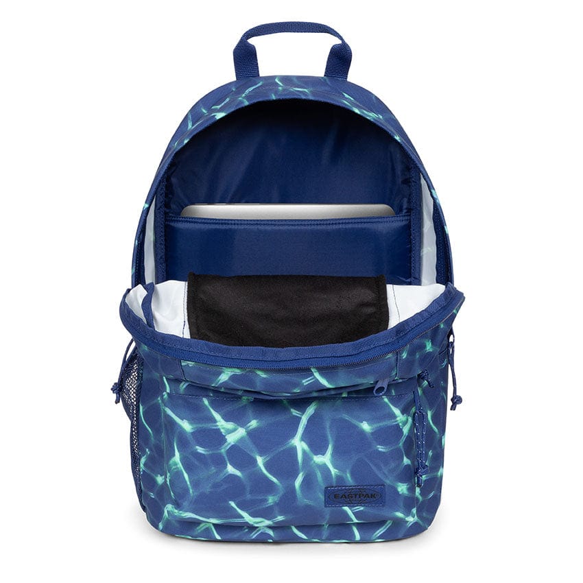 Eastpak Padded Double Backpack - Durable School & Travel Backpack with Laptop Compartment - Perfect for Students, Commuters & Outdoor Adventures (Liquid Navy)
