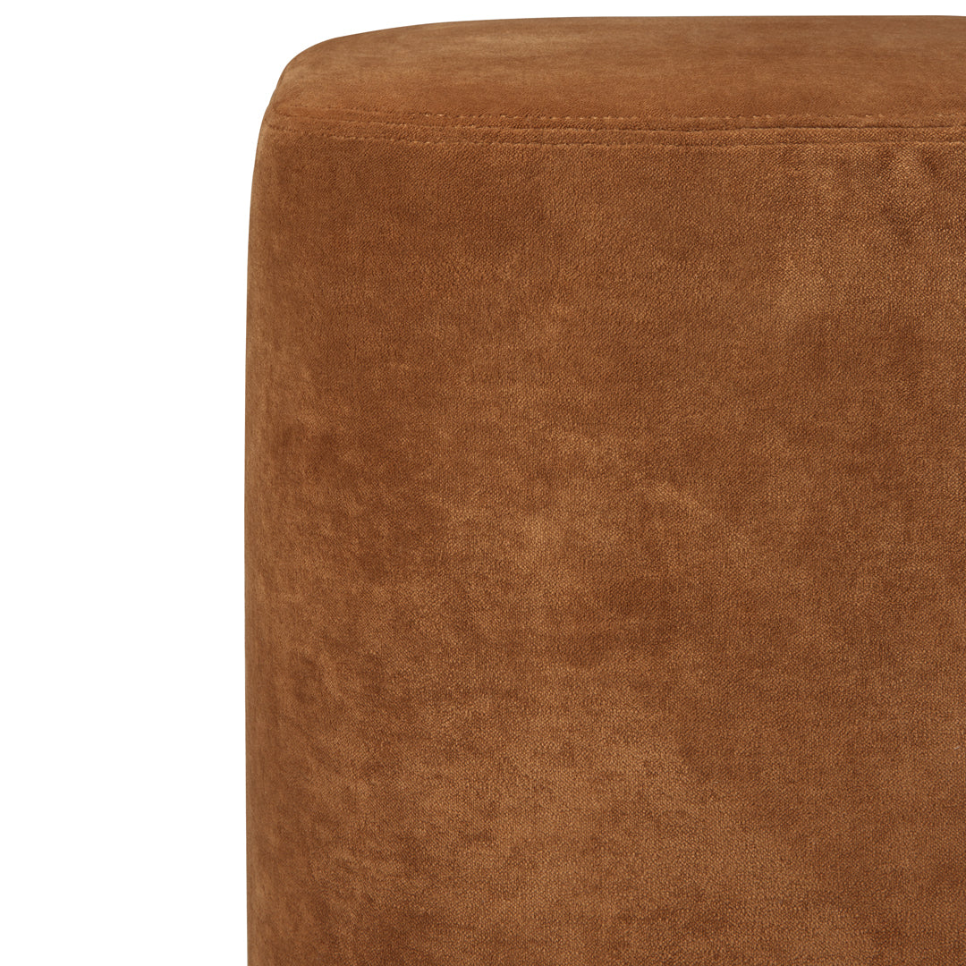 Jacques Deneef Cube Pouf by Ethnicraft - Modern Handwoven Ottoman Stool for Living Room, Bedroom & Outdoor Use