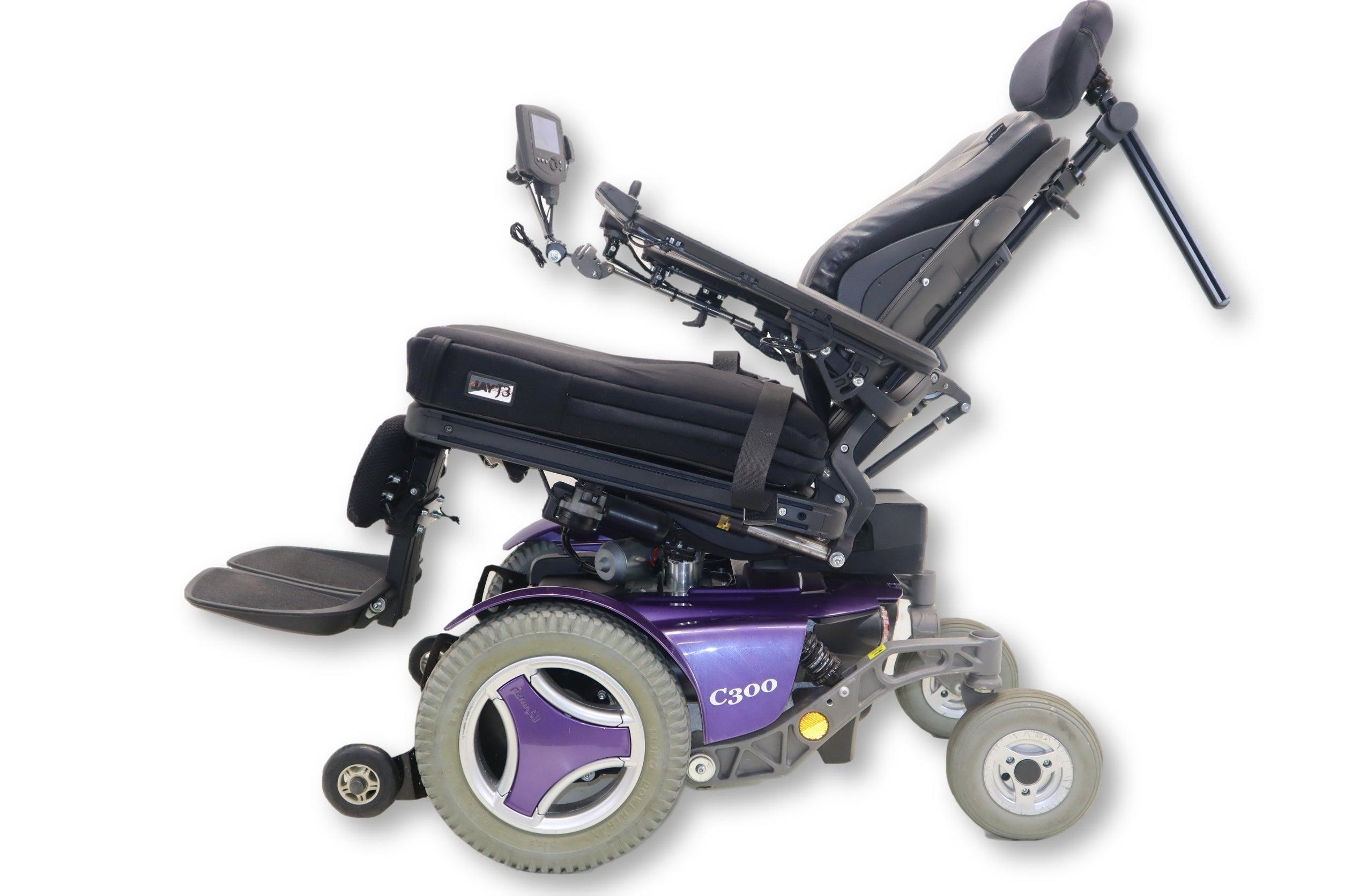 Permobil C300 Power Wheelchair with Seat Elevation, Tilt, Recline & Leg Rest - 20
