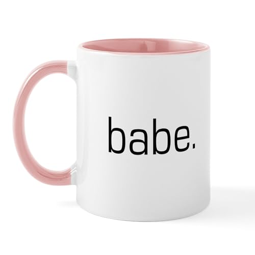 White/Pink Inside - Babe Mug