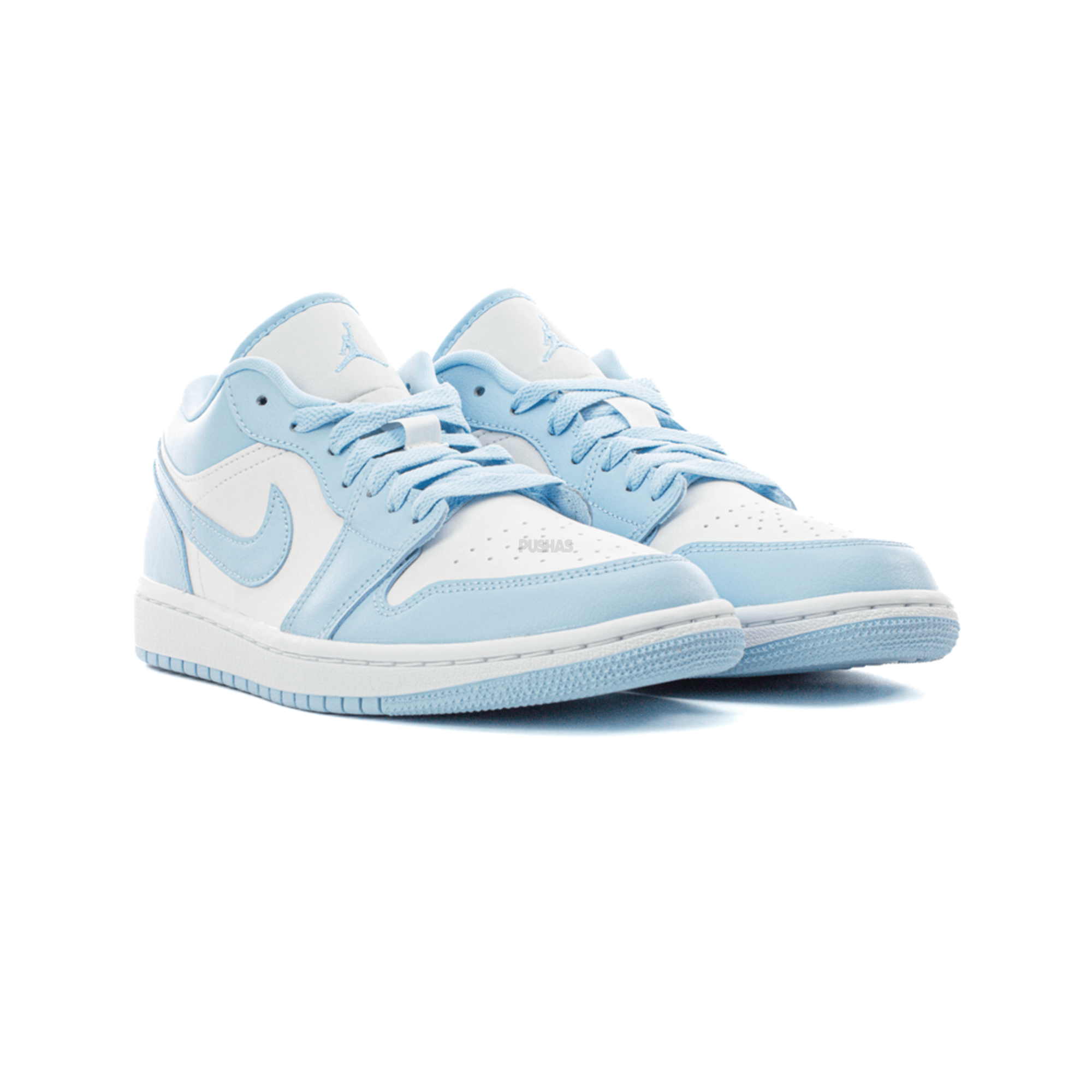 Air Jordan 1 Low 'Ice Blue / Aluminium' Women's Sneakers (2022) - Casual Wear & Street Style Fashion