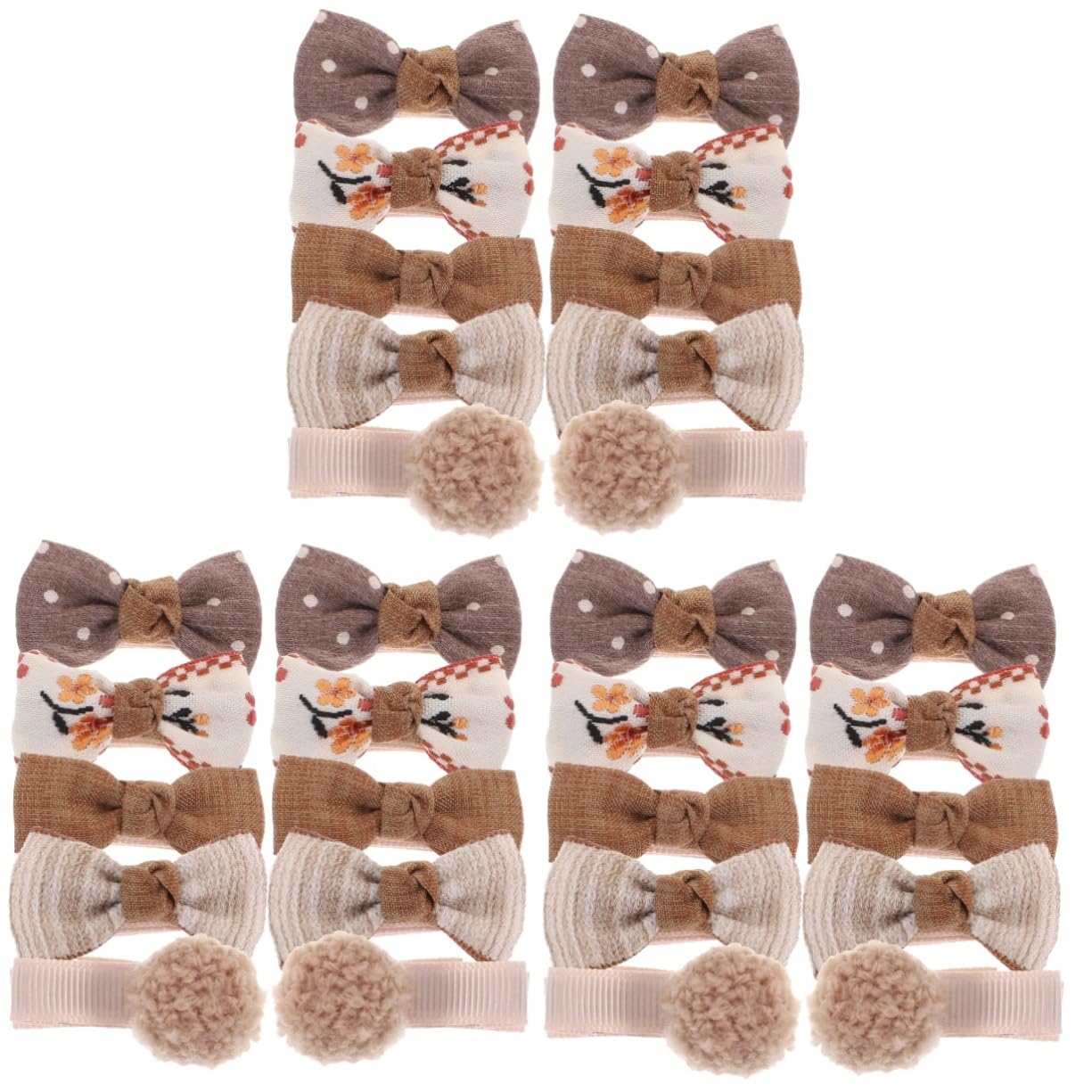 Abaodam 30 Pcs Kids Hair Clips Set - Baby Girls Hair Bows, Toddler Headbands & Women's Hair Accessories for Daily Wear, Parties & Photo Shoots