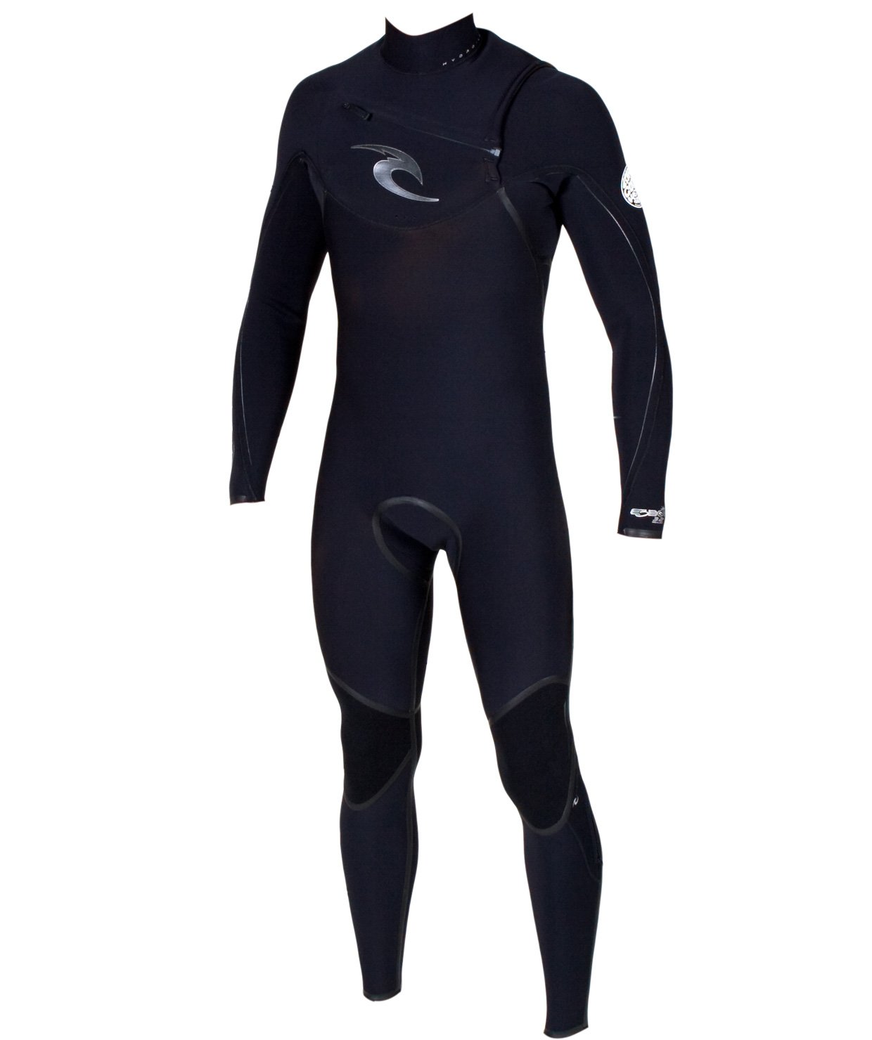 Rip Curl Men's E-Bomb 4/3mm Chest Zip Wetsuit for Surfing, Diving & Water Sports - Thermal Neoprene Full Suit with Zipper Front