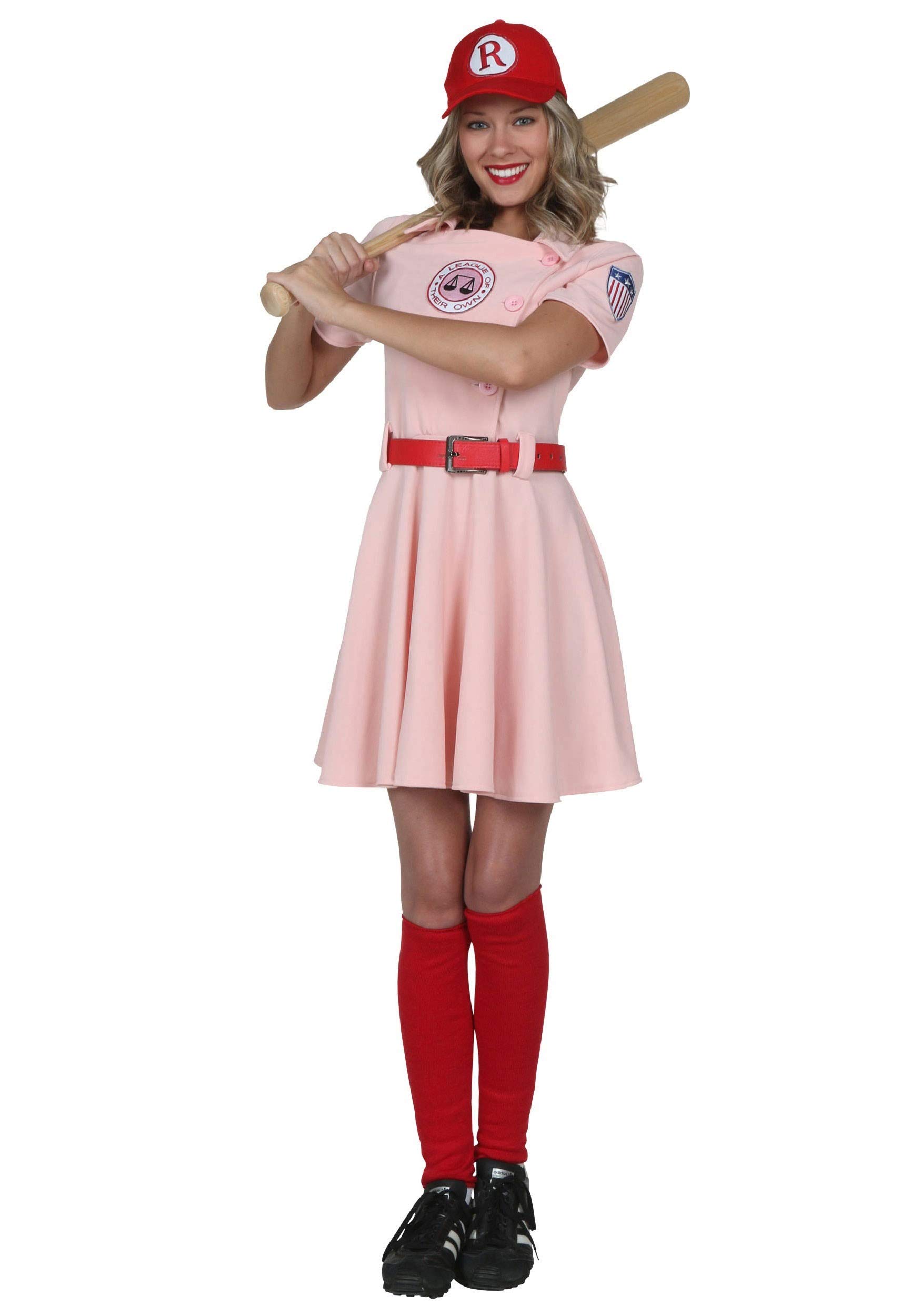 Women's Deluxe Dottie Costume - A League of Their Own Movie Replica Plus Size Outfit for Halloween, Cosplay & Themed Parties