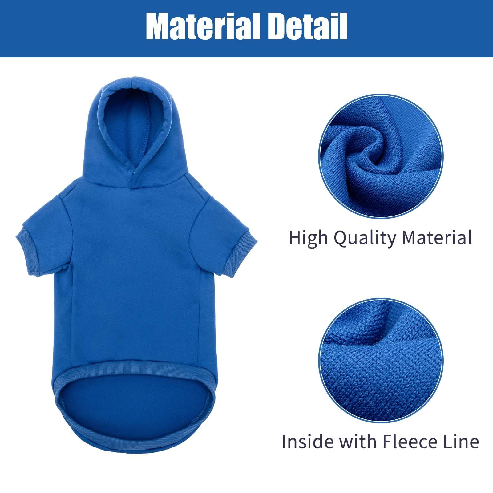 BINGPET Soft Brushed Fleece Hooded Dog Sweater - Warm Puppy Hoodie for Cold Weather, Cozy Pet Jacket for Dogs & Cats - Perfect for Winter Walks, Outdoor Adventures & Indoor Lounging
