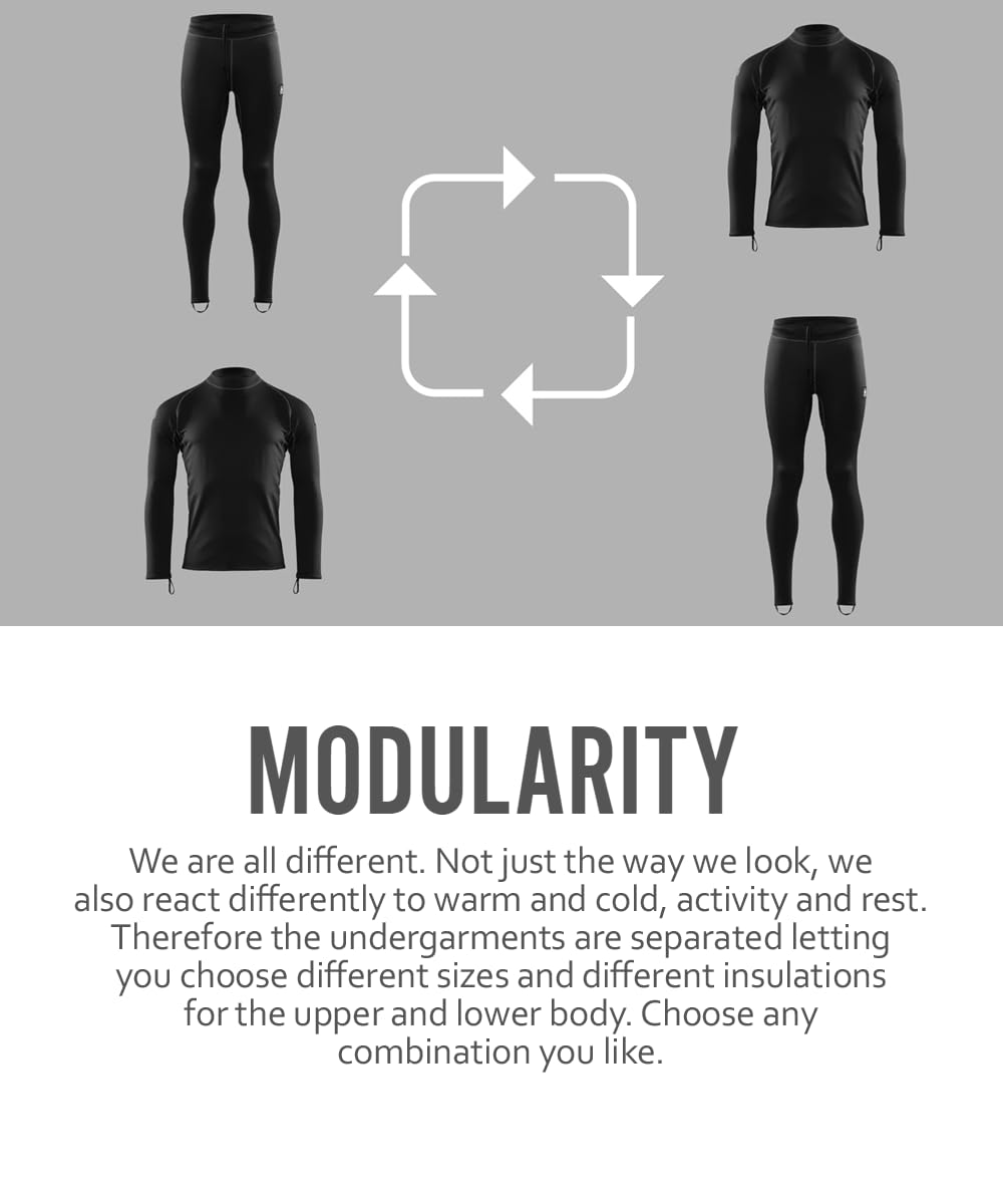 Waterproof Men's Body X Single Layer 285G Underwear Top - Lightweight Moisture-Wicking Base Layer for Outdoor Sports & Cold Weather Activities