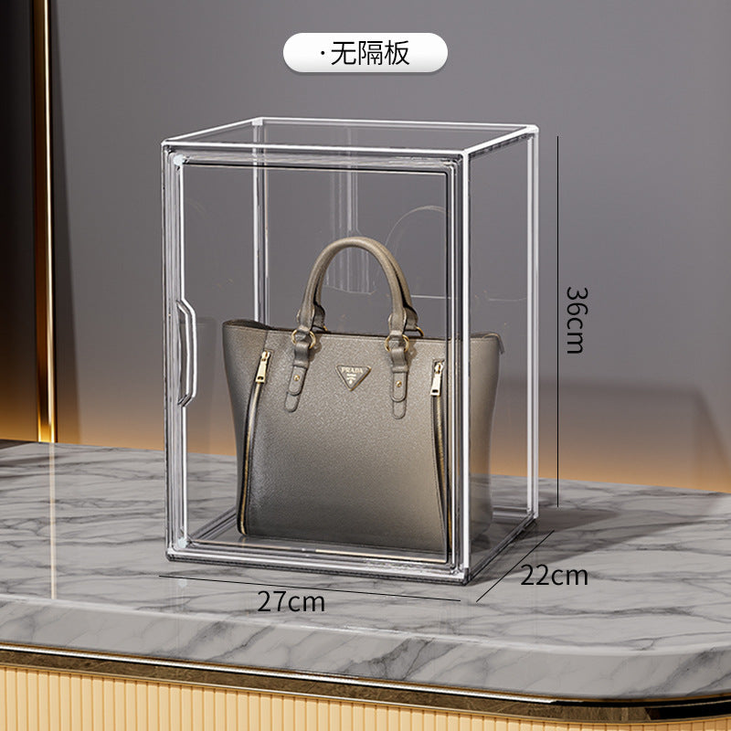 POP MART Figure Display Case - Clear Acrylic Desktop Storage Box for Collectible Toys - Perfect for Home Office, Shelf Decoration & Gift Packaging