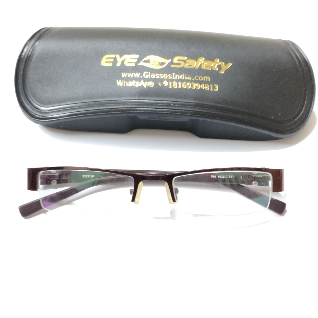 Stylish Wine Red Supra Spectacle Frame Glasses P01 - Trendy Eyewear for Men & Women | Perfect for Reading, Driving, and Fashion Accessories