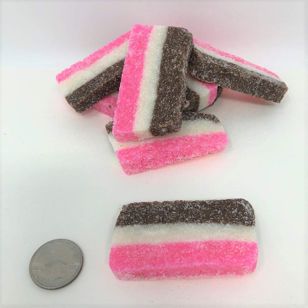 Reppert's Rainbow Neapolitan Coconut Strips Candy - 1 Pound Bag | Sweet Tropical Snack for Parties, Gifts & Dessert Toppings