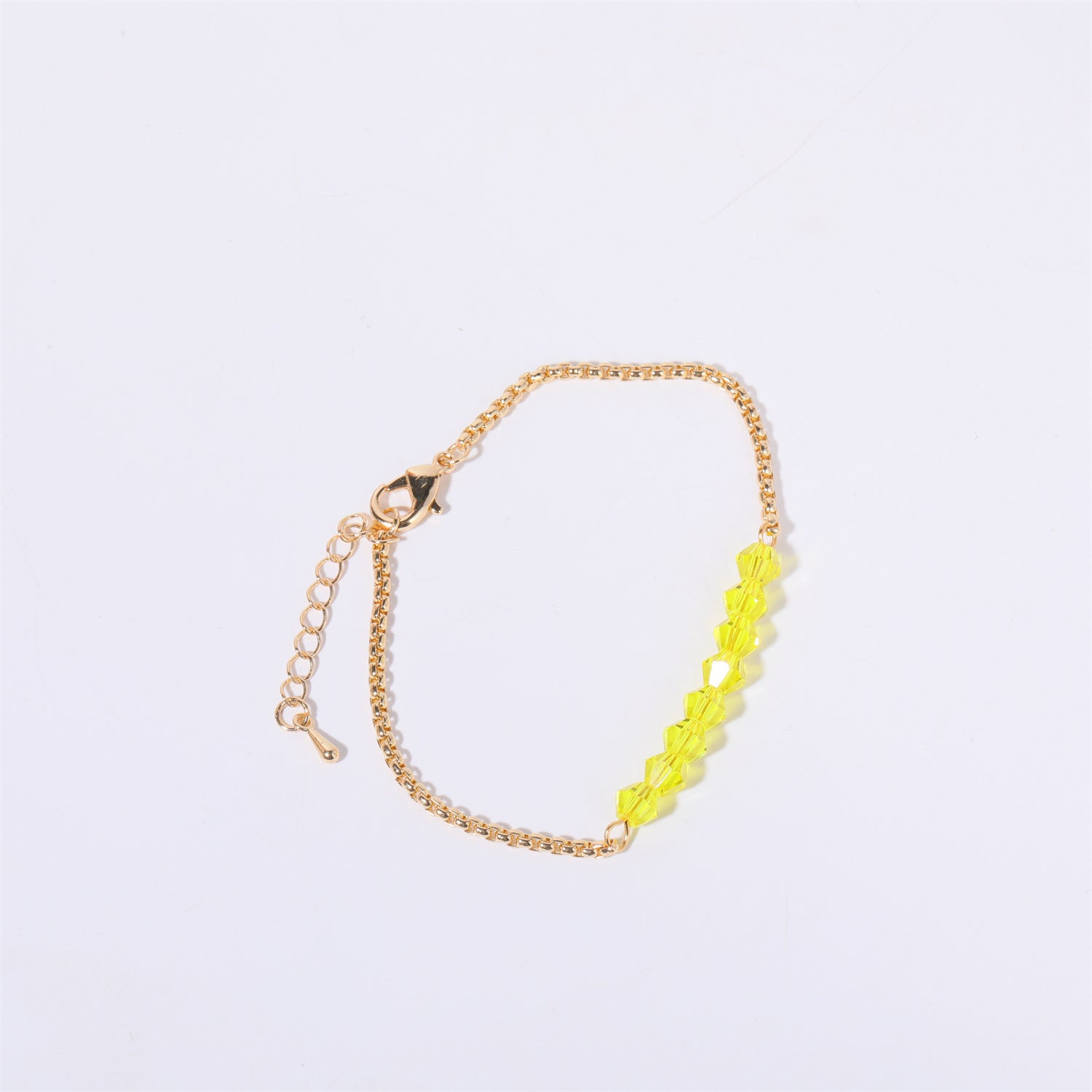 18K Gold Birthstone Beads Chain Bracelet - Personalized Zodiac Jewelry Gift for Women | HSB602 | Perfect for Birthdays, Anniversaries & Special Occasions