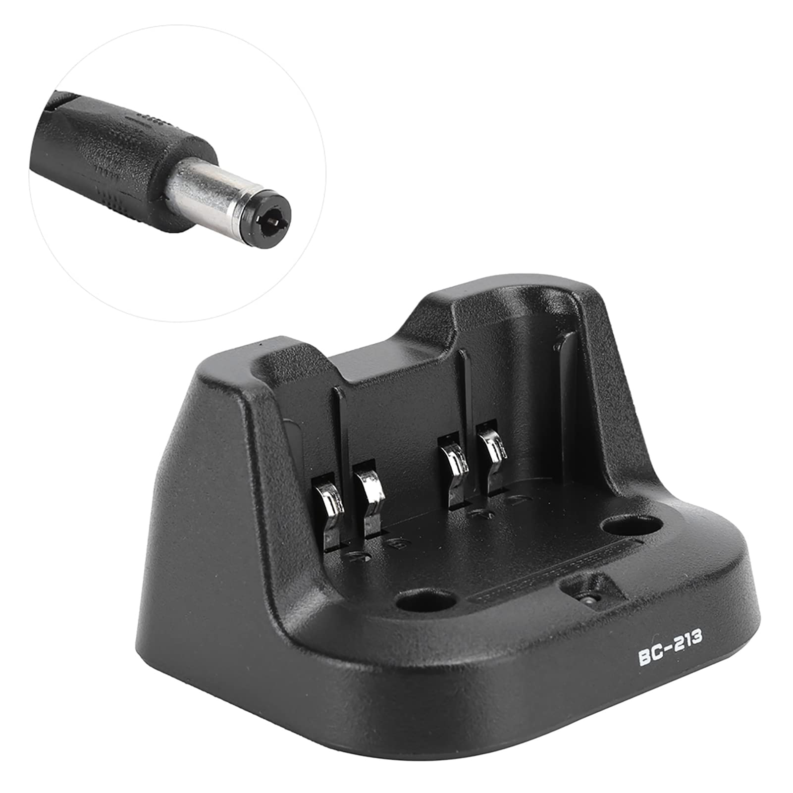 Rapid Desktop Charger BC-213 - Portable Handheld Battery Charger for IC-V88, IC-F1000, IC-F2000 Walkie Talkies (US Plug) | Fast Charging for Emergency, Construction & Outdoor Communication