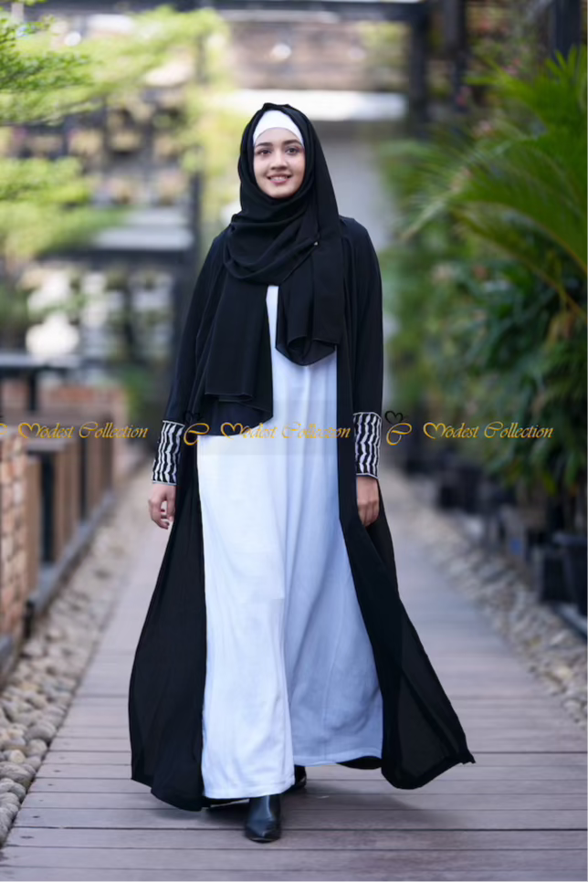 Elegant Palestine Abaya - Traditional Islamic Dress for Women - Perfect for Prayer, Modest Fashion & Special Occasions