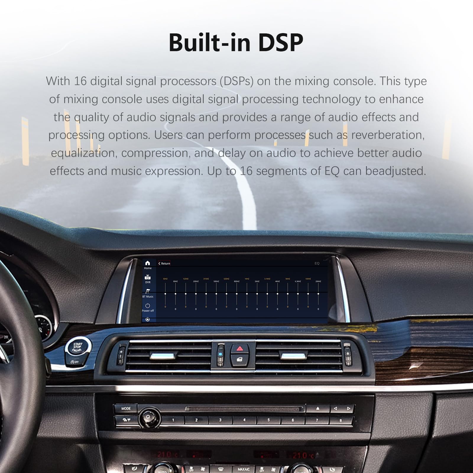 10.25 Inch Android Auto & Apple CarPlay Touchscreen Radio for BMW 5 Series F10 F11 (2011-2012) | 1920x720 HD Multimedia Player | Linux System Head Unit | GPS Navigation | Bluetooth Stereo Receiver | Perfect for Commuting & Road Trips