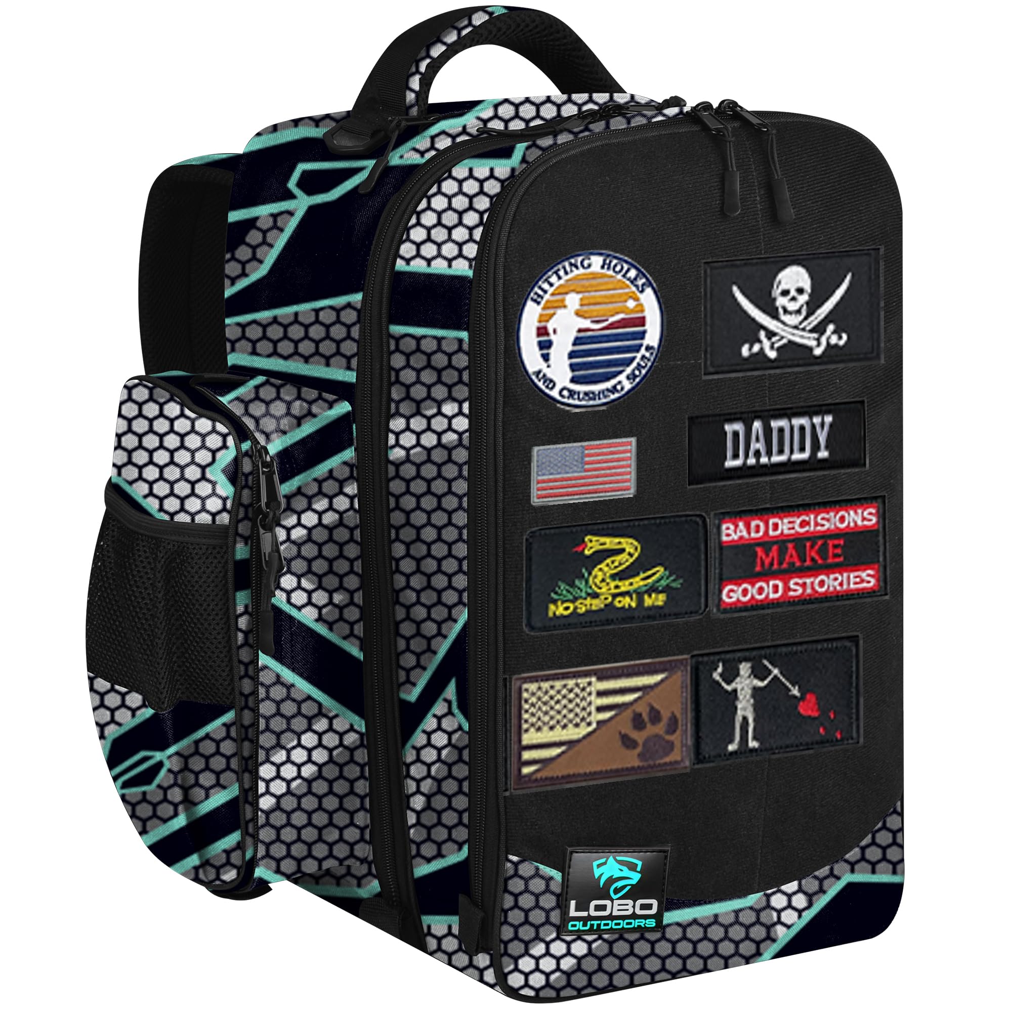 FIGHTSENSE Premium Cornhole Backpack - Holds 24 Bags with Multiple Pockets | Durable Carrying Case for Cornhole Bags | Perfect for Tailgating, Backyard Games & Outdoor Events