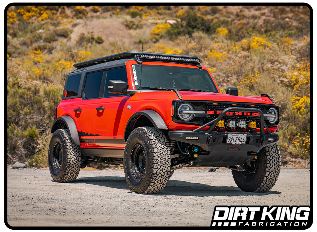 21+ Ford Bronco Dirt King 4130 Chromoly Ball Joint Upper Control Arm Kit - Off-Road Performance Upgrade for Rock Crawling & Trail Riding