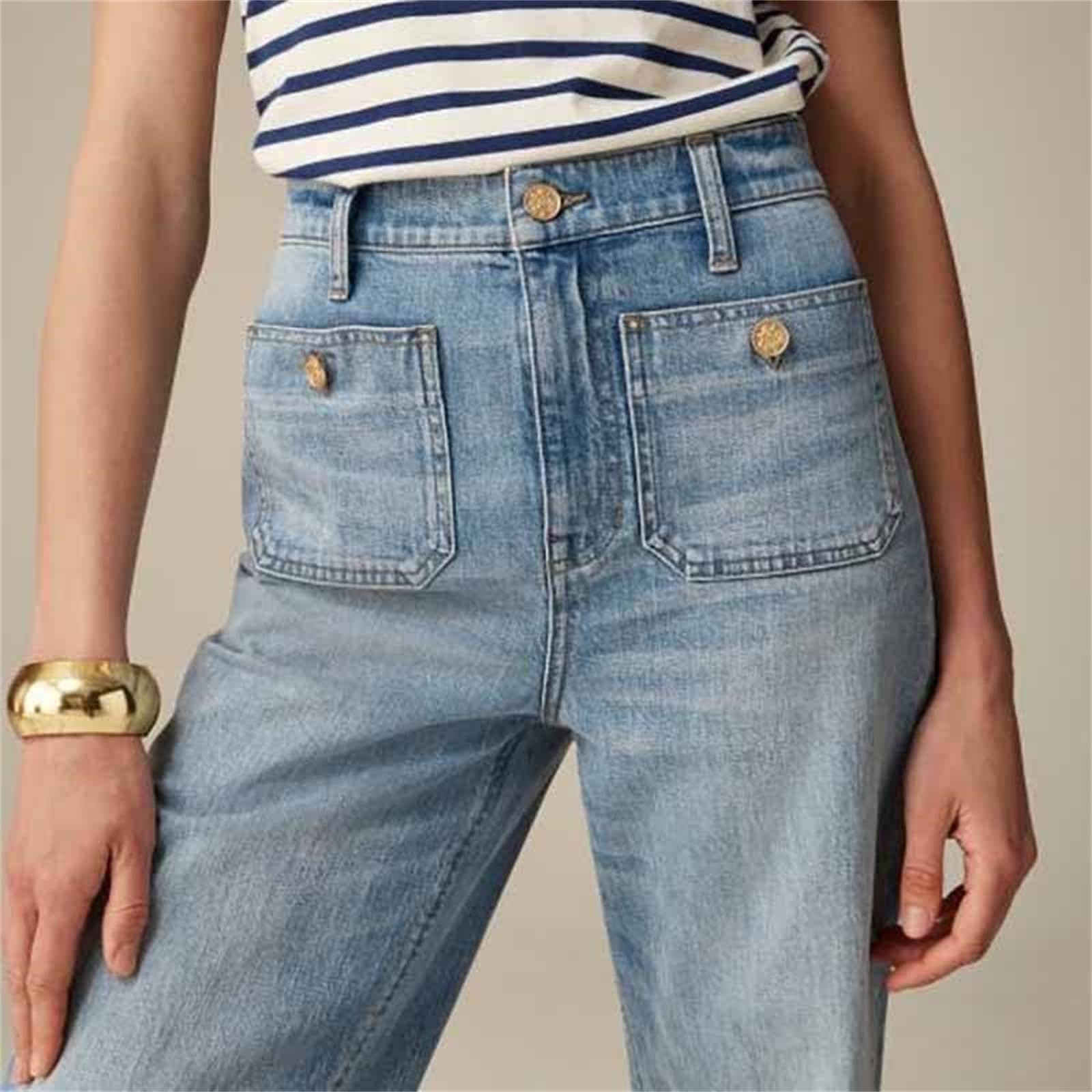 Oprah's Favorite Tummy Control Jeans - High Waisted Wide Leg Sailor Pants for Women | Curvy & Comfortable Stretch Denim | Perfect for Work, Casual Outfits & Special Occasions