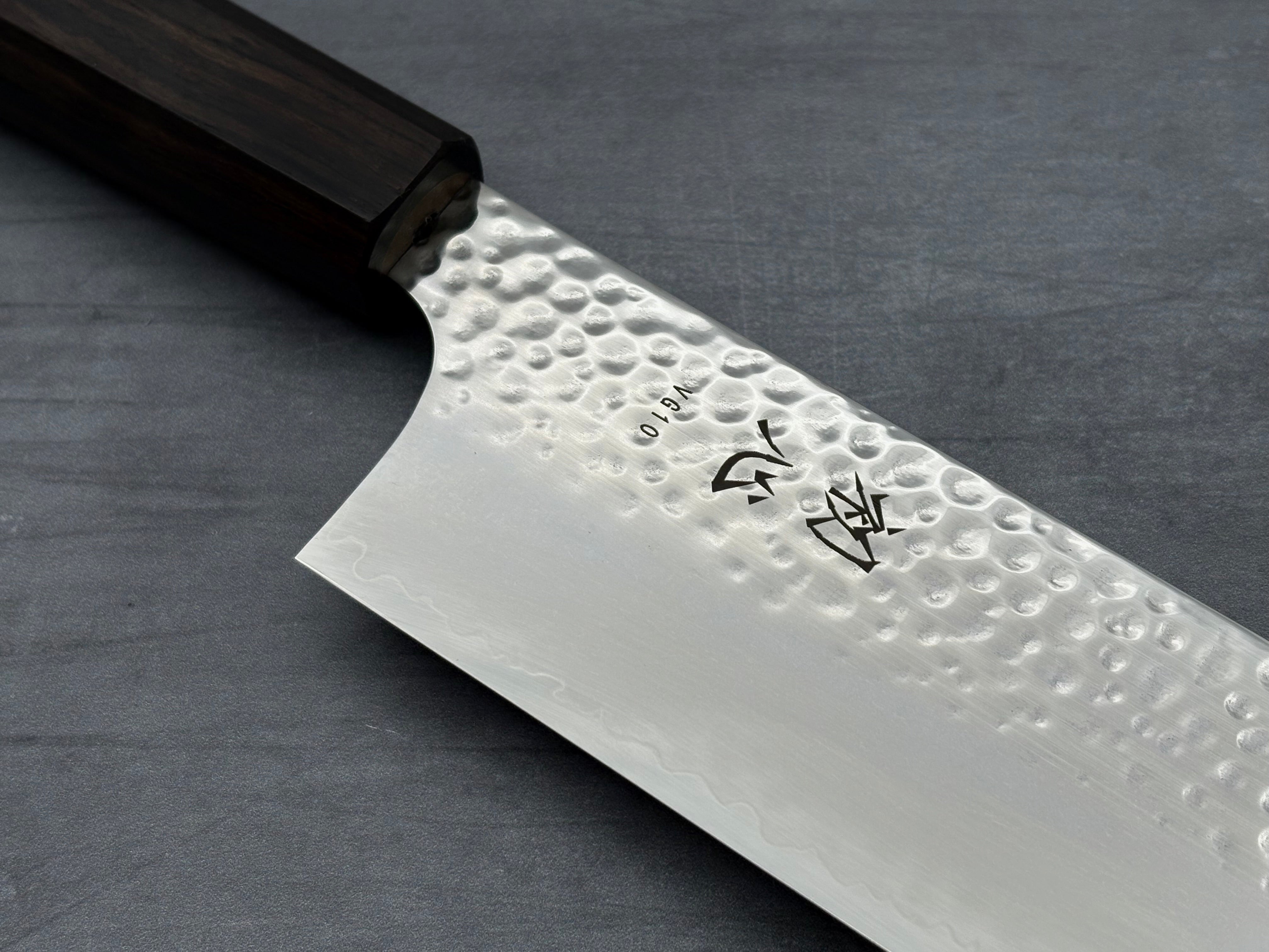 Hatsukokoro Hayabusa VG10 Tsuchime Nakiri Knife - Japanese Damascus Steel Kitchen Knife for Slicing Vegetables, Herbs & Sushi - Perfect for Home Chefs & Professional Kitchens