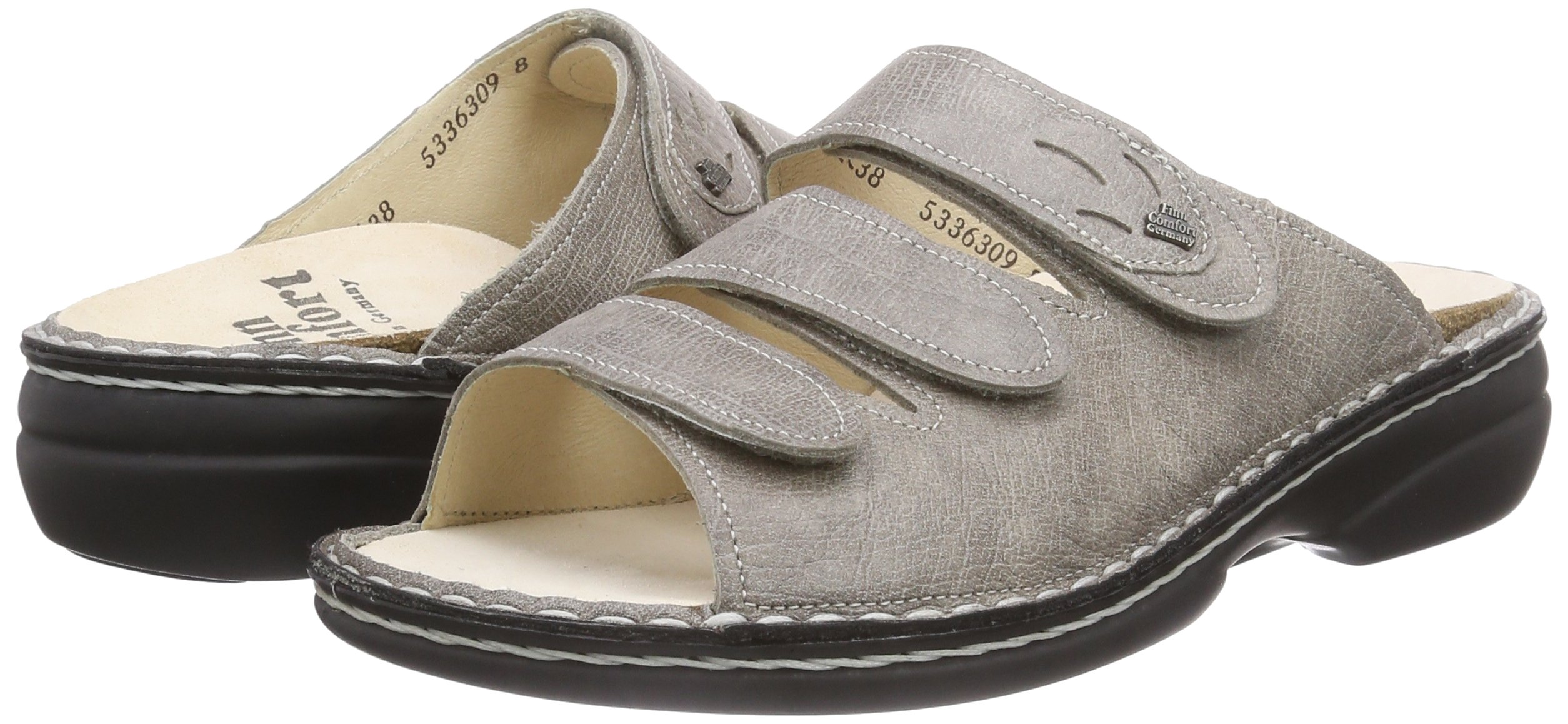 Finn Comfort Women's Wedge Heel Open Toe Sandals - Comfortable Summer Walking Shoes for Women, Size 4 | Perfect for Beach Vacations, Casual Outings & Warm Weather Fashion