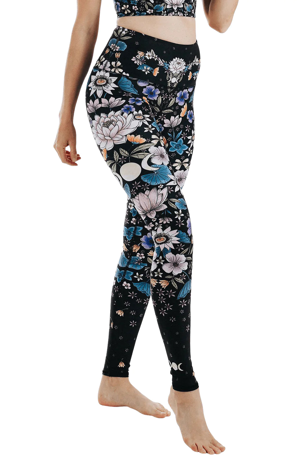 Divine Feminine Printed High Waist Yoga Pants for Women - Stretchy Workout Leggings for Yoga, Gym & Lounge Wear