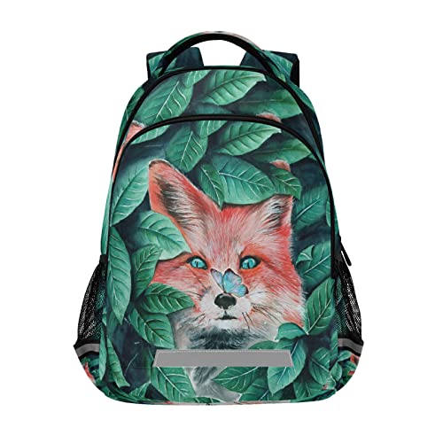 R Red Fox Blue Butterfly