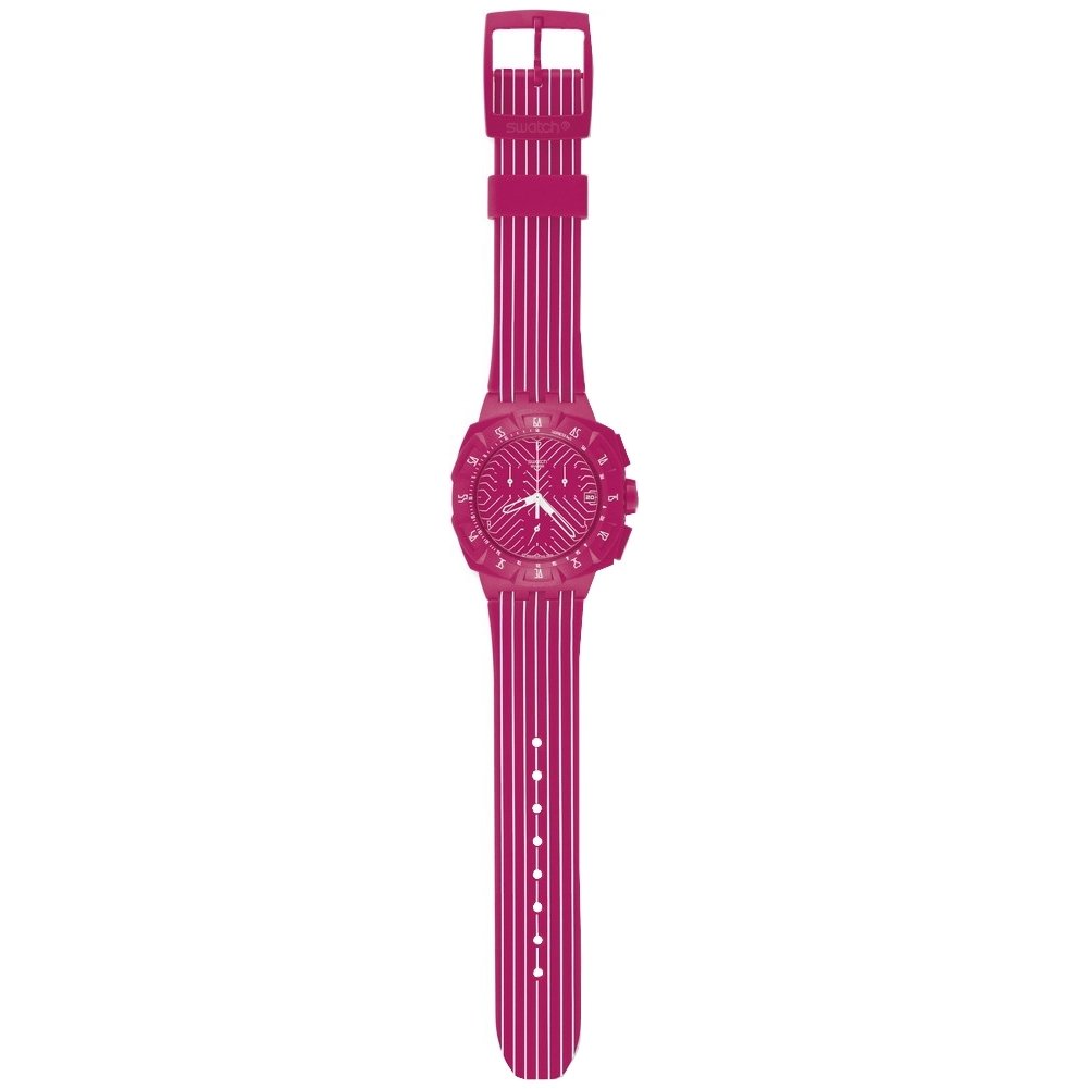 Swatch SUIP401 Pink Run Watch for Women - Stylish & Colorful for Everyday Wear