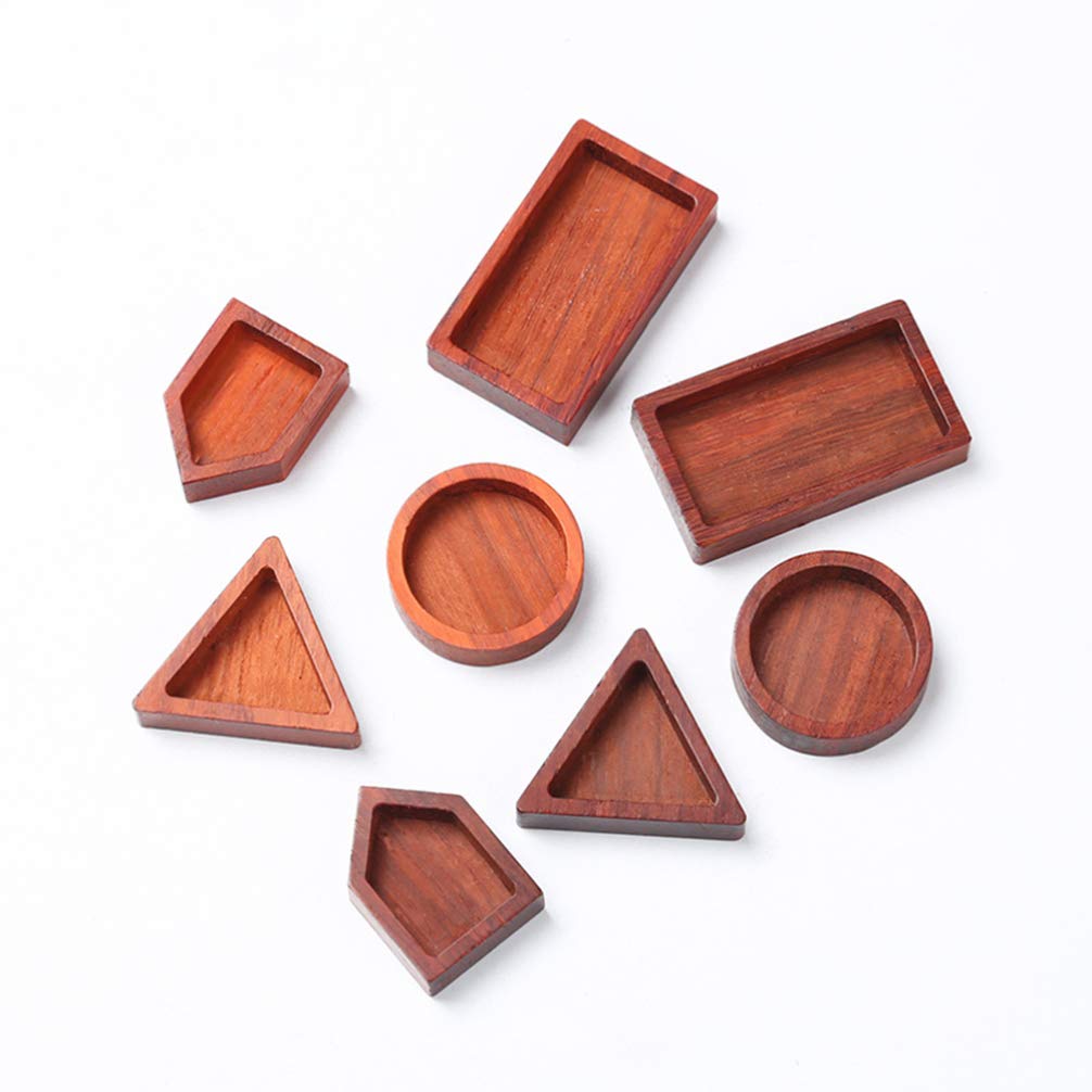 5pcs Wood Frame Epoxy Jewelry Molds for Necklace Pendants - DIY Resin Crafting, Handmade Jewelry Making, Gift Making Supplies