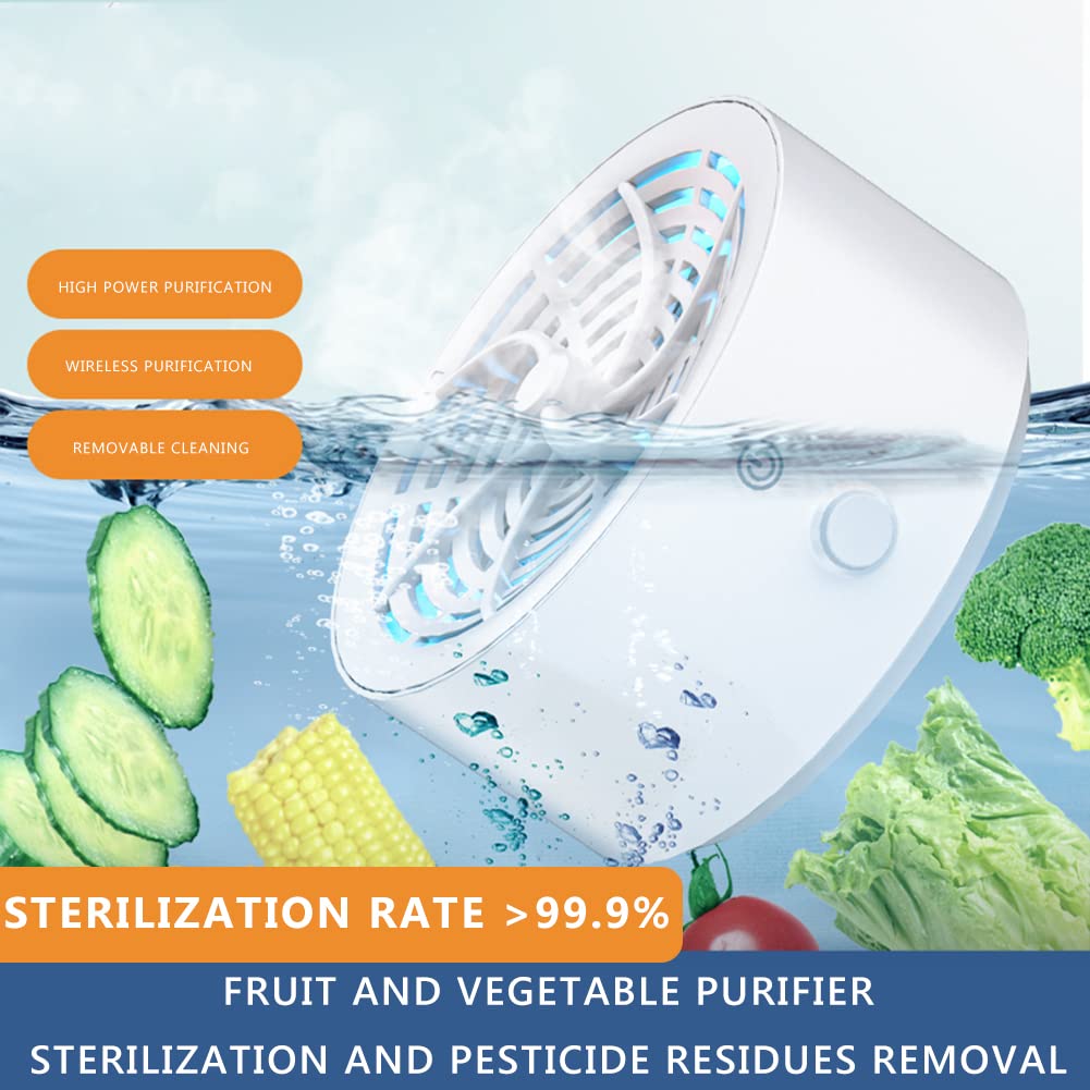 Portable Wireless Fruit and Vegetable Washing Machine - Household Food Cleaner for Fruits, Vegetables, Rice & Meat | Kitchen Appliance for Healthy Eating & Food Safety