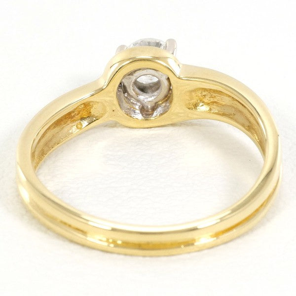 18K Yellow Gold Diamond Ring for Women - Elegant Solitaire Engagement & Wedding Band - Perfect for Proposals, Anniversaries, and Special Occasions