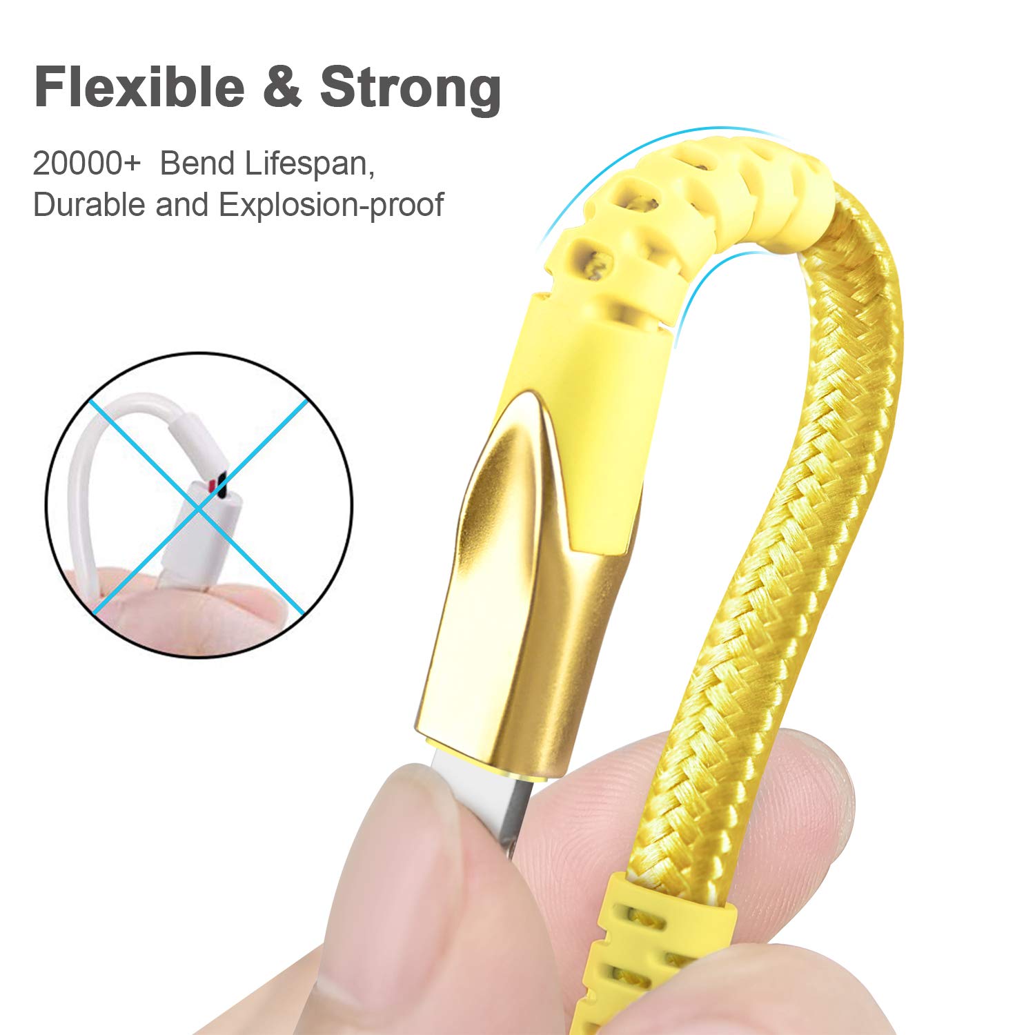 KINPS MFI Certified Lightning to 3.5mm Headphone Jack Adapter for iPhone 12/11 Pro Max/11 Pro/11/XS Max/XS/XR/X/8 Plus & iPad - Yellow | Audio Connector for Music, Gaming & Hands-Free Calls