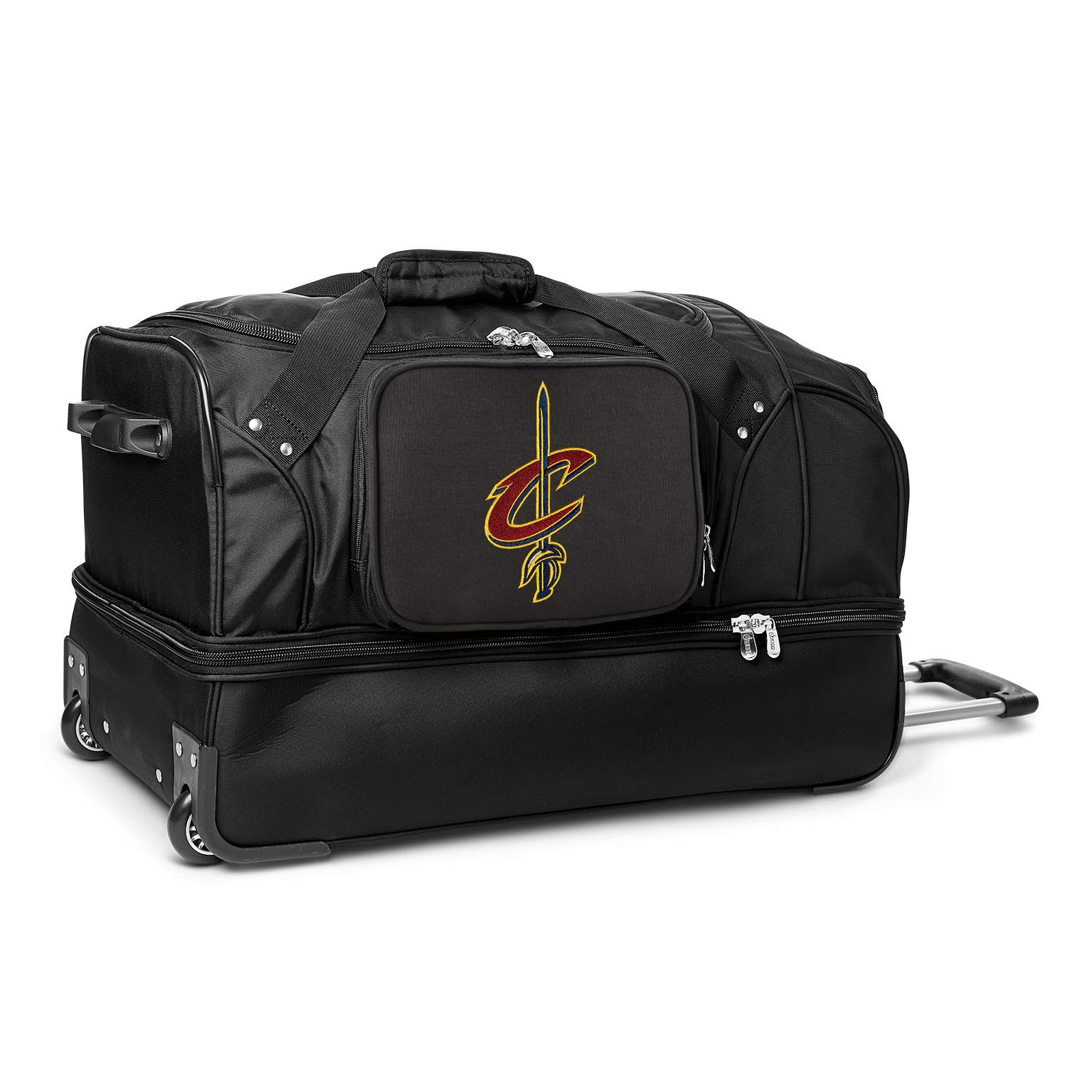 NBA Rolling Duffel Bag with Drop Bottom - Large Sports Travel Luggage for Basketball, Gym, and Weekend Trips