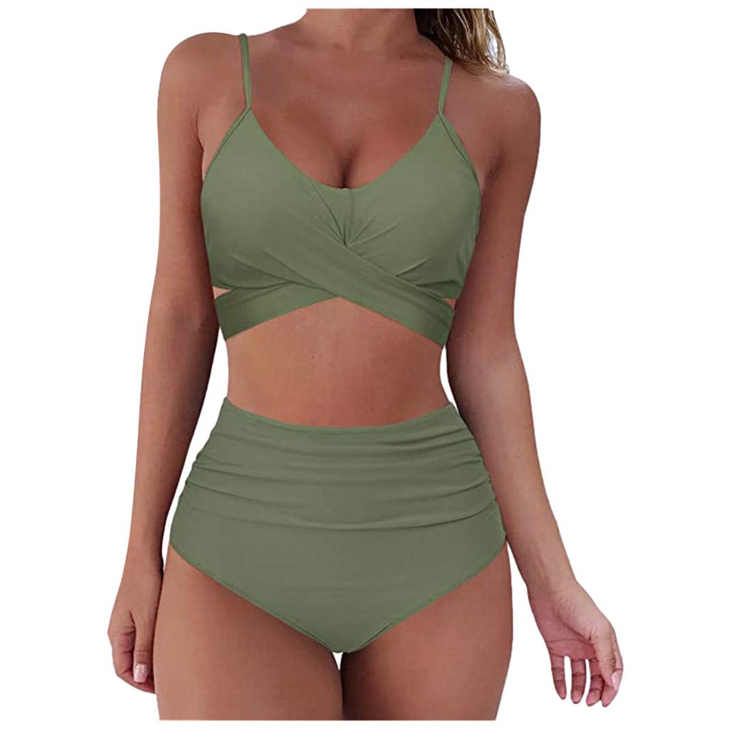 Sexy Floral High Waisted Bikini for Women - Beach & Pool Party