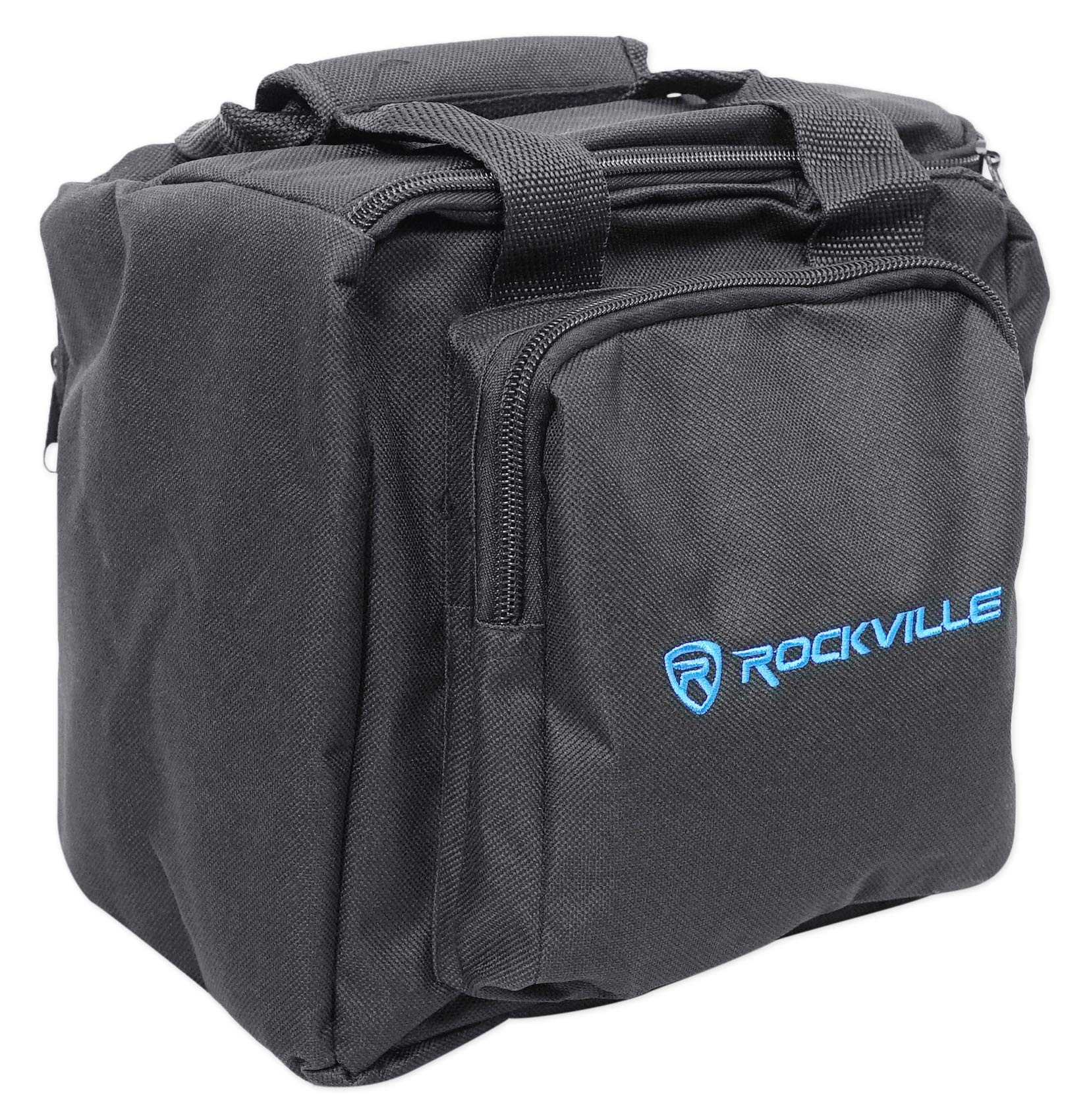 Rockville Rechargeable PAR 61 RGBWA+UV DMX DJ Lights with Remote Control & Carry Bag - Professional Stage Lighting for Concerts, Clubs, and Events (2-Pack)