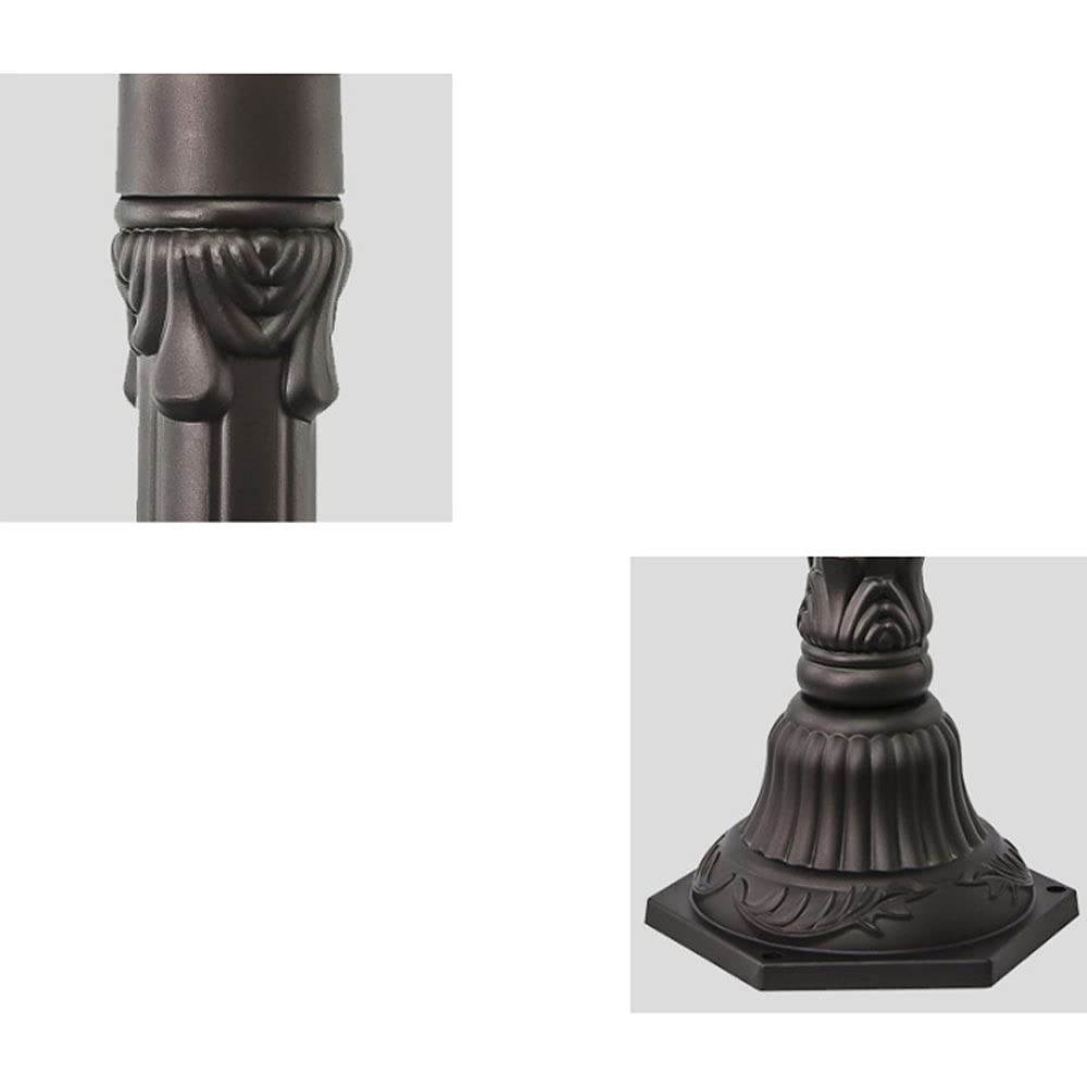 European Style Outdoor Post Light - Solar Powered Garden Lamp for Lawn, Landscape, Courtyard & Deck | Weatherproof Pillar Lighting for Pathways, Driveways & Promenades | Perfect for Backyard, Patio & Street Decor