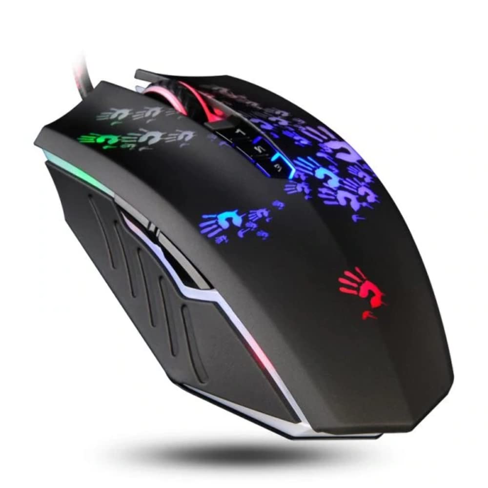 A4 Tech Bloody Blazing A60 Gaming Mouse with Scroll Wheel for PC & Mac - High Precision 2-Way Gaming Mouse for FPS, MMO & Office Work