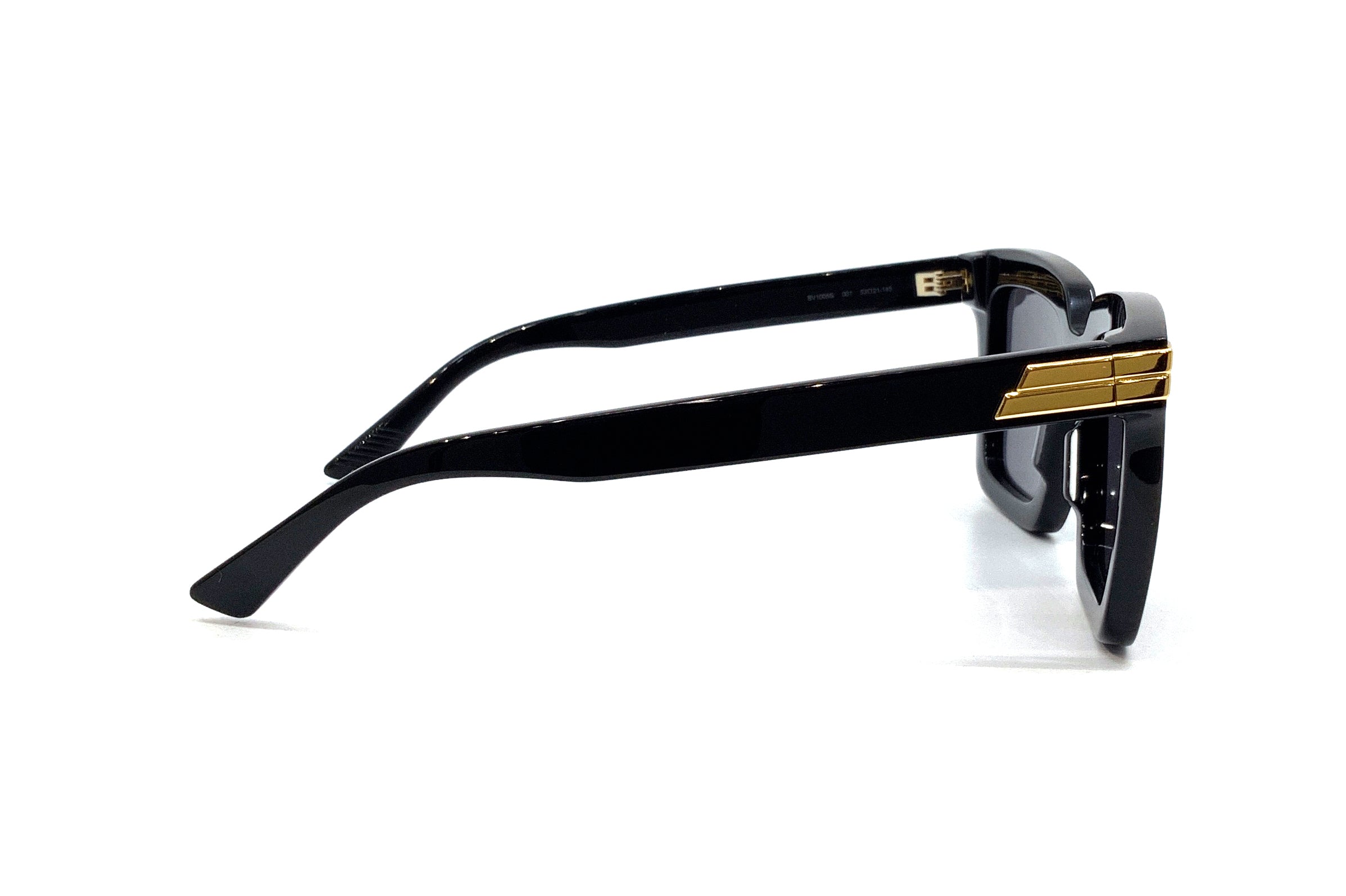 Bottega Veneta BV1005S (001) Sunglasses - Luxury Polarized UV Protection for Men & Women - Perfect for Outdoor Activities, Travel, and Fashion