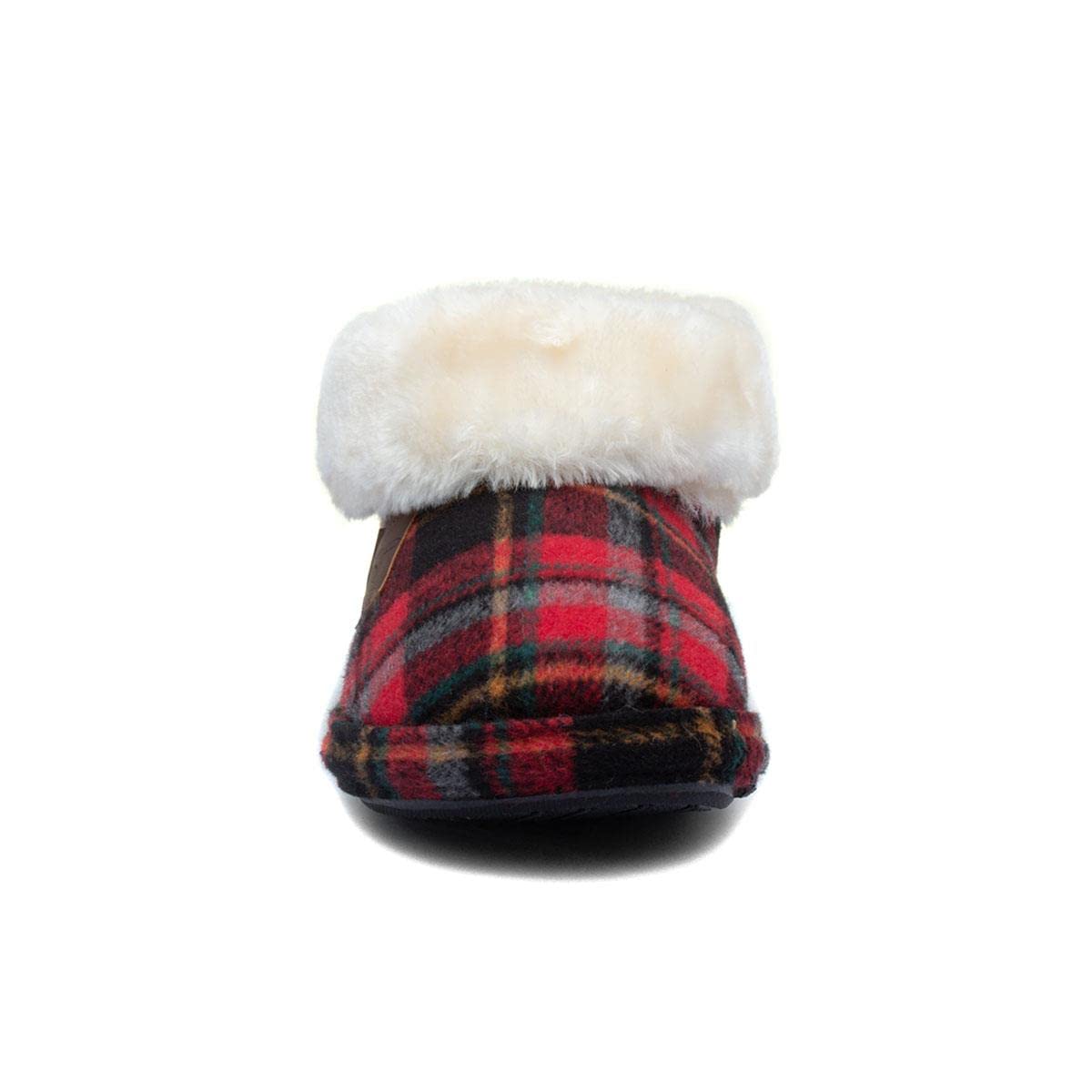 Jo & Joe Glenroyal Women's Red Tartan Bootie - Stylish Ankle Boots for Fall & Winter Fashion, Perfect for Casual Outfits & Office Wear