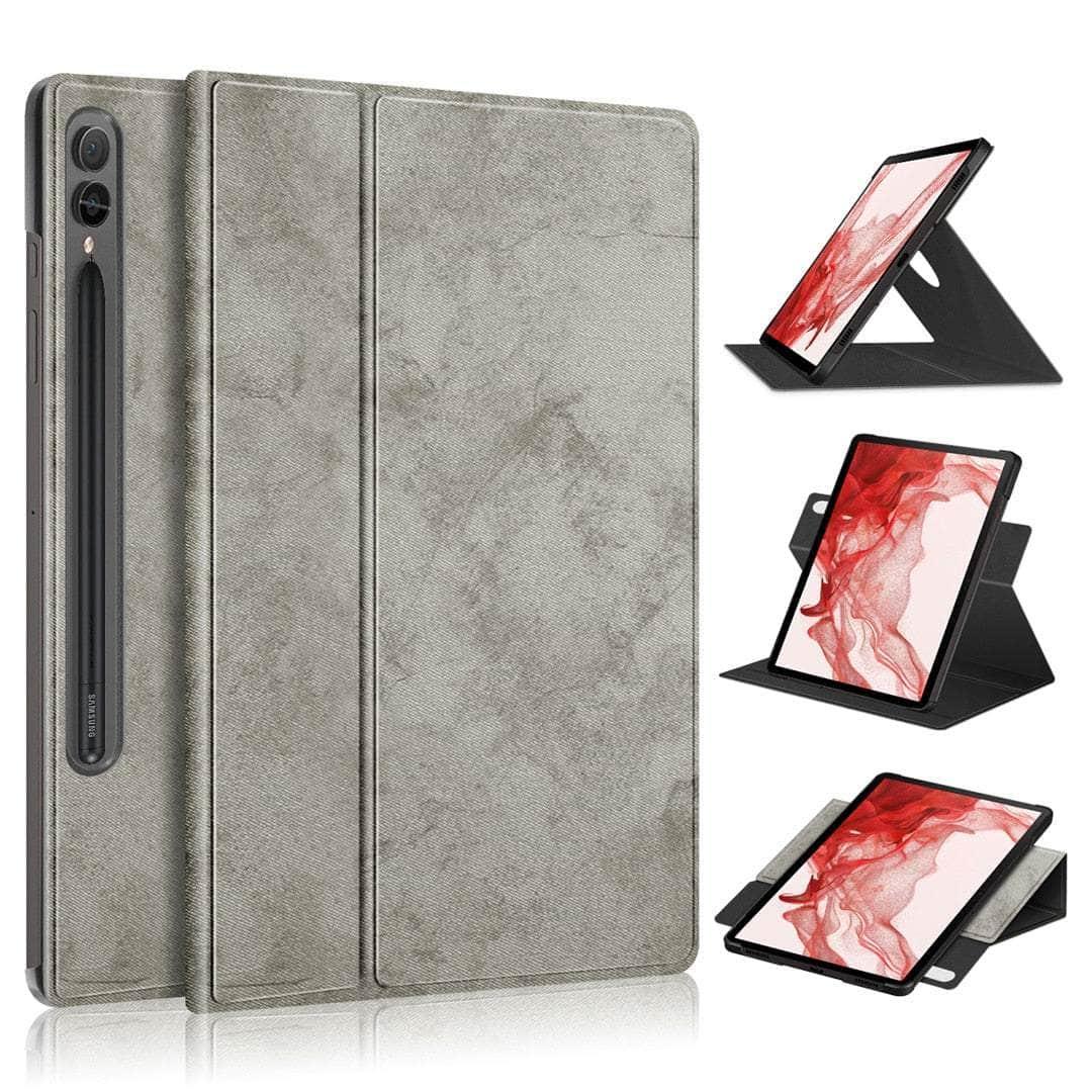 Samsung Galaxy Tab S9 (2023) Pencil Holder 360° Rotating Protective Case - Perfect for Drawing, Note-Taking & Business Presentations