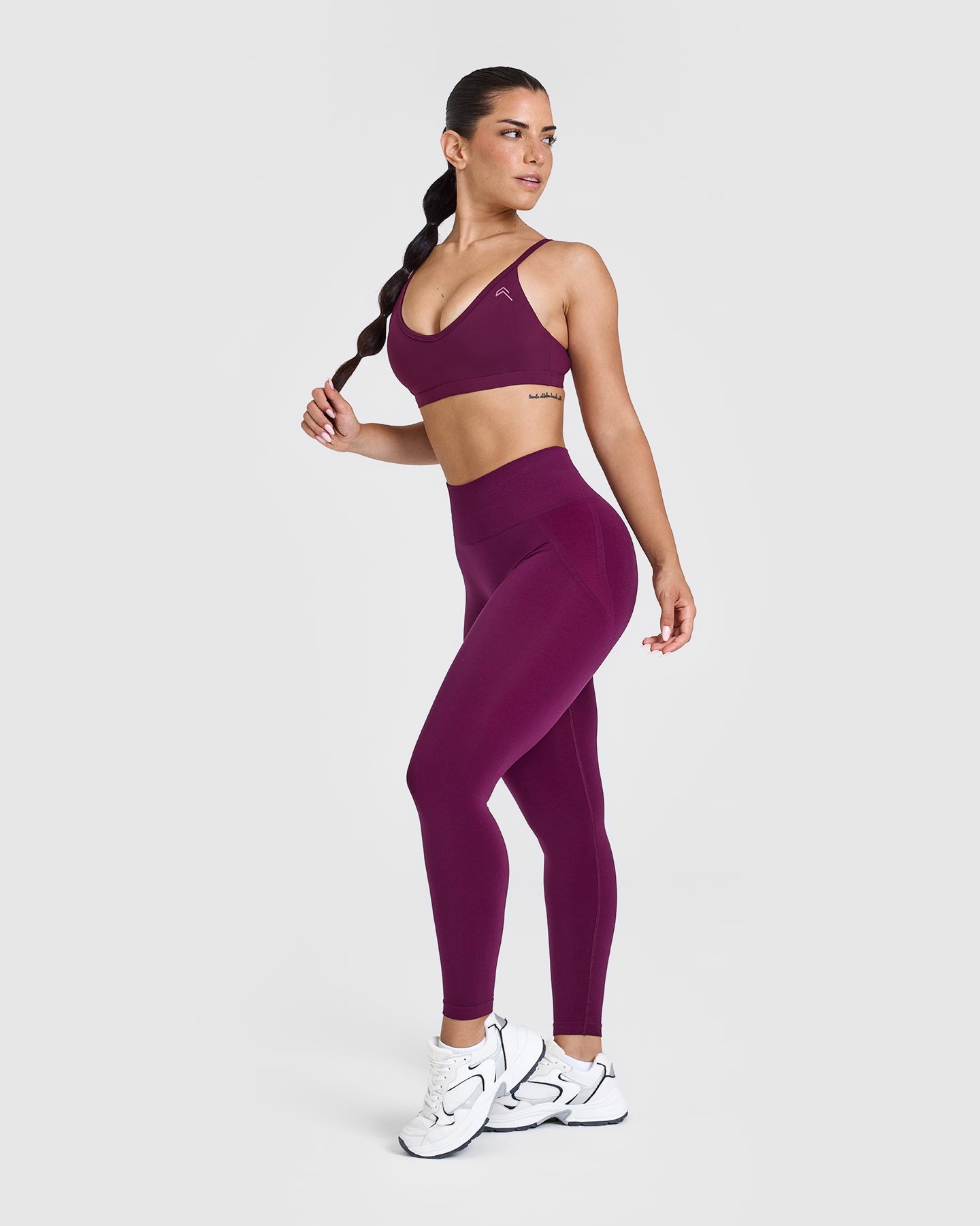 Timeless Strappy Bralette - Comfortable Wireless Lace Bralette for Women | Ripe Fig | Perfect for Yoga, Lounge Wear & Everyday Comfort