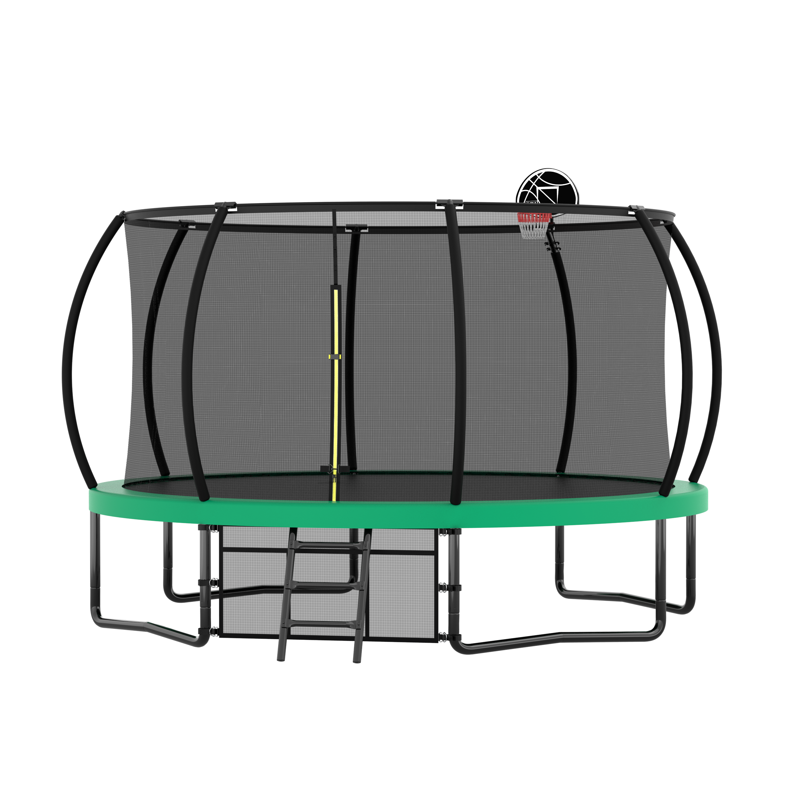 14FT Trampoline with Safety Enclosure - ASTM Approved Outdoor Trampoline for Kids with Ladder & Anti-Rust Coating | Perfect for Backyard Fun, Exercise, and Family Outdoor Activities