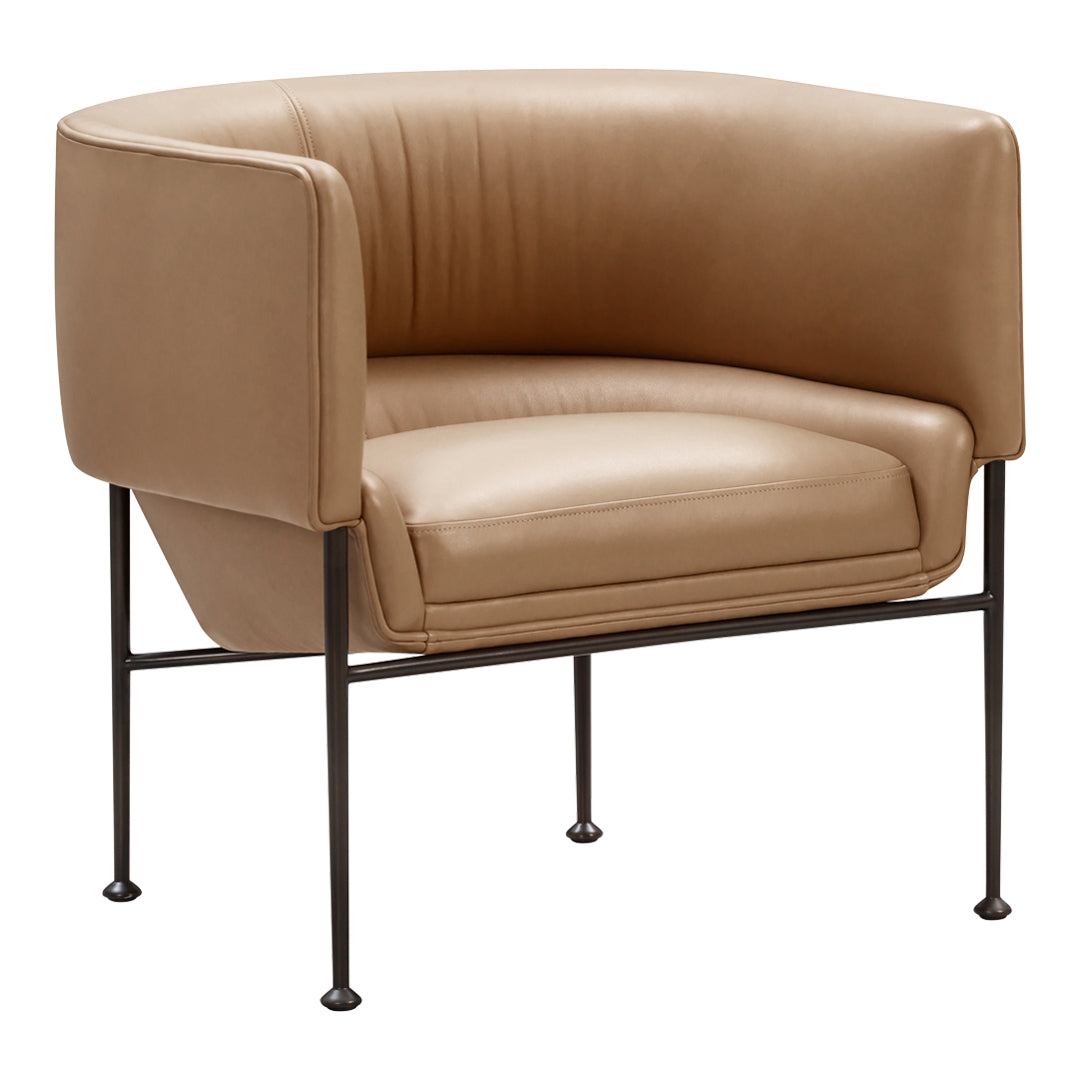 Modern Accent Chair - Mid Century Lounge Chair with Wooden Legs for Living Room, Bedroom, or Office - Comfortable Reading Chair with Soft Cushions and Ergonomic Design - Perfect for Relaxing, Napping, or Working from Home