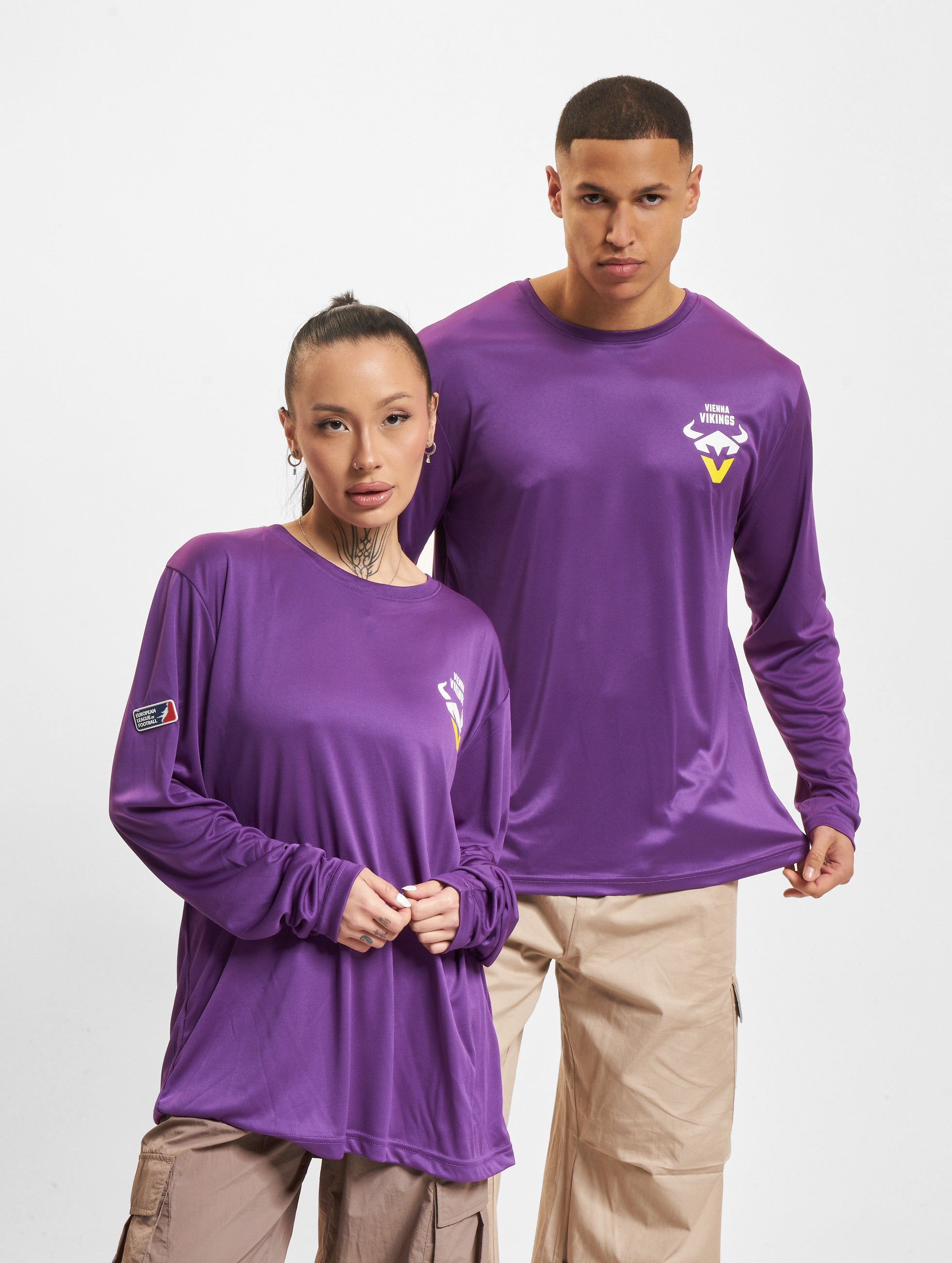 Vienna Vikings Performance Long Sleeve Shirt - Moisture Wicking Athletic Top for Football Training & Outdoor Sports - Perfect for Workouts, Running, and Team Sports Activities