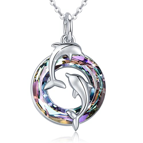 Light Purple Dolphin Necklace
